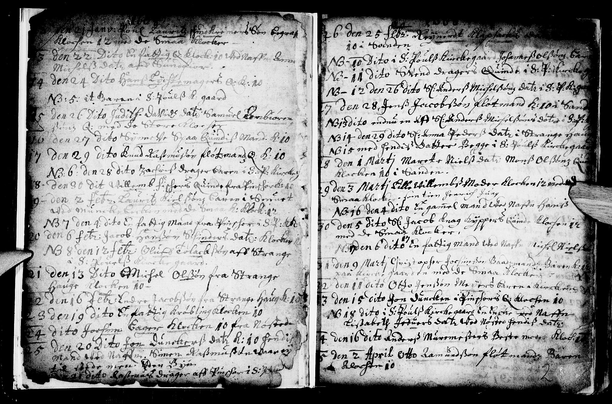 Nykirken Sokneprestembete, AV/SAB-A-77101/H/Haa/L0001: Ministerialbok nr. A 1, 1668-1820, s. 2