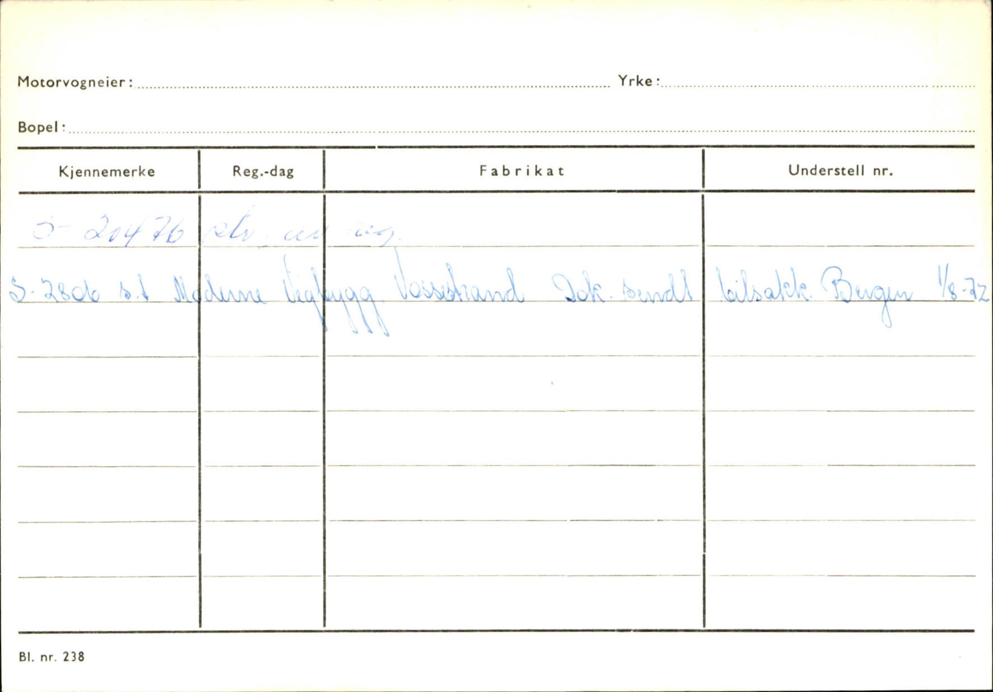 Statens vegvesen, Sogn og Fjordane vegkontor, AV/SAB-A-5301/4/F/L0125: Eigarregister Sogndal V-Å. Aurland A-Å. Fjaler A-N, 1945-1975, s. 670