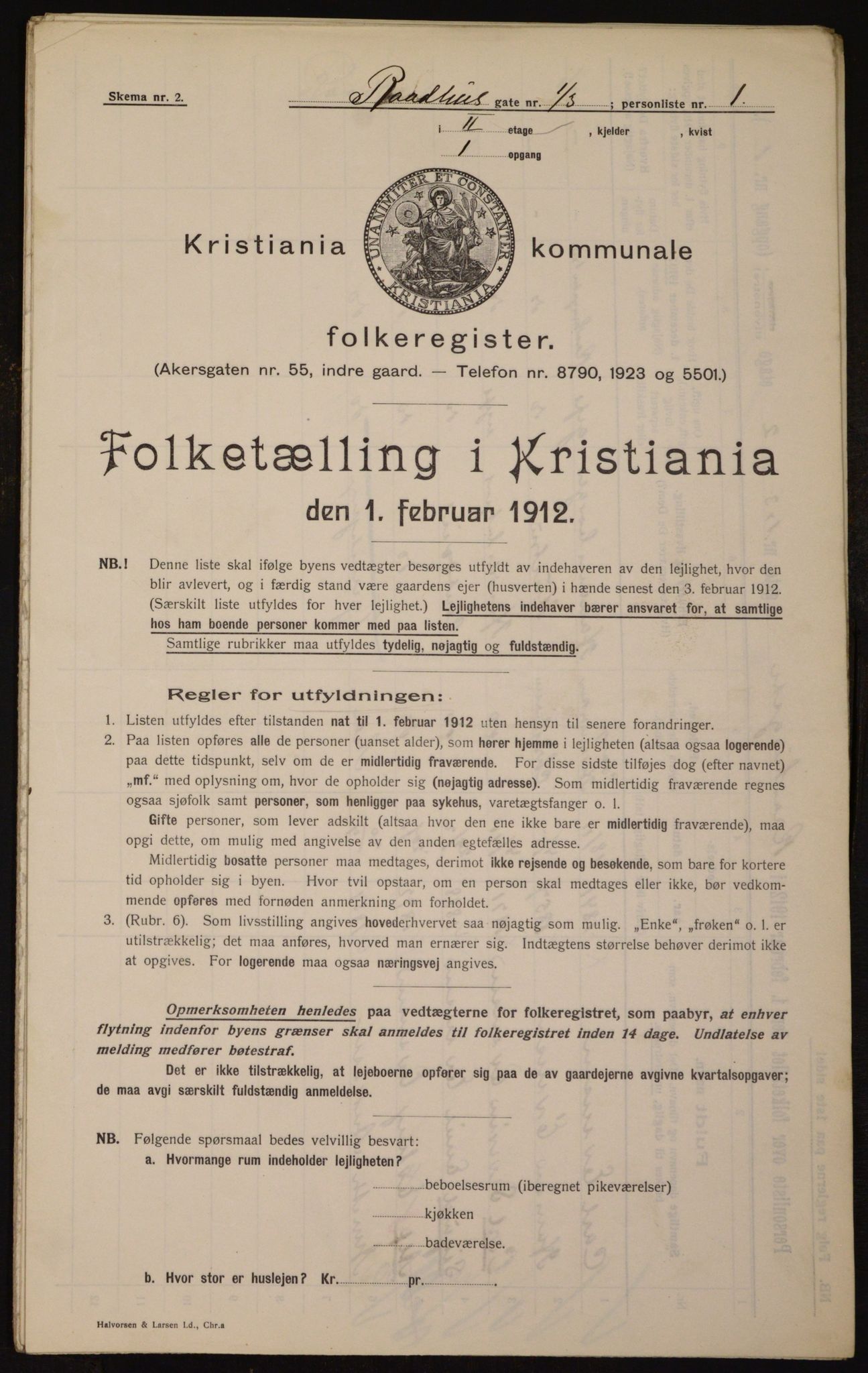 OBA, Kommunal folketelling 1.2.1912 for Kristiania, 1912, s. 86329