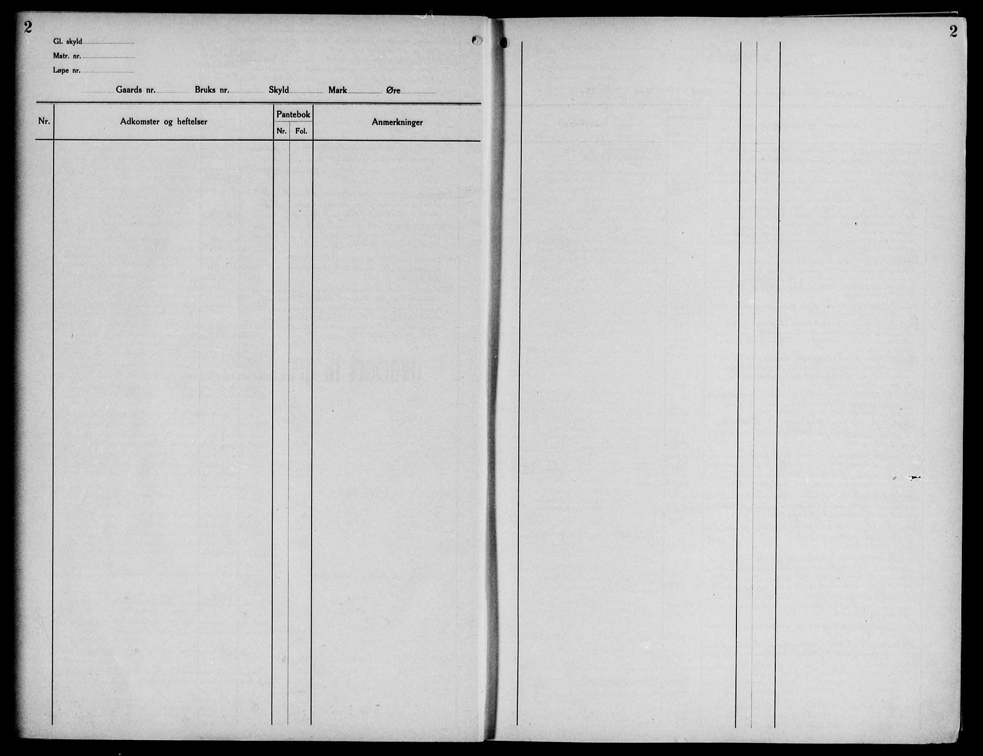 Midhordland sorenskriveri, SAB/A-3001/1/G/Ga/Gab/L0080a: Panteregister nr. II.A.b.80a, s. 2