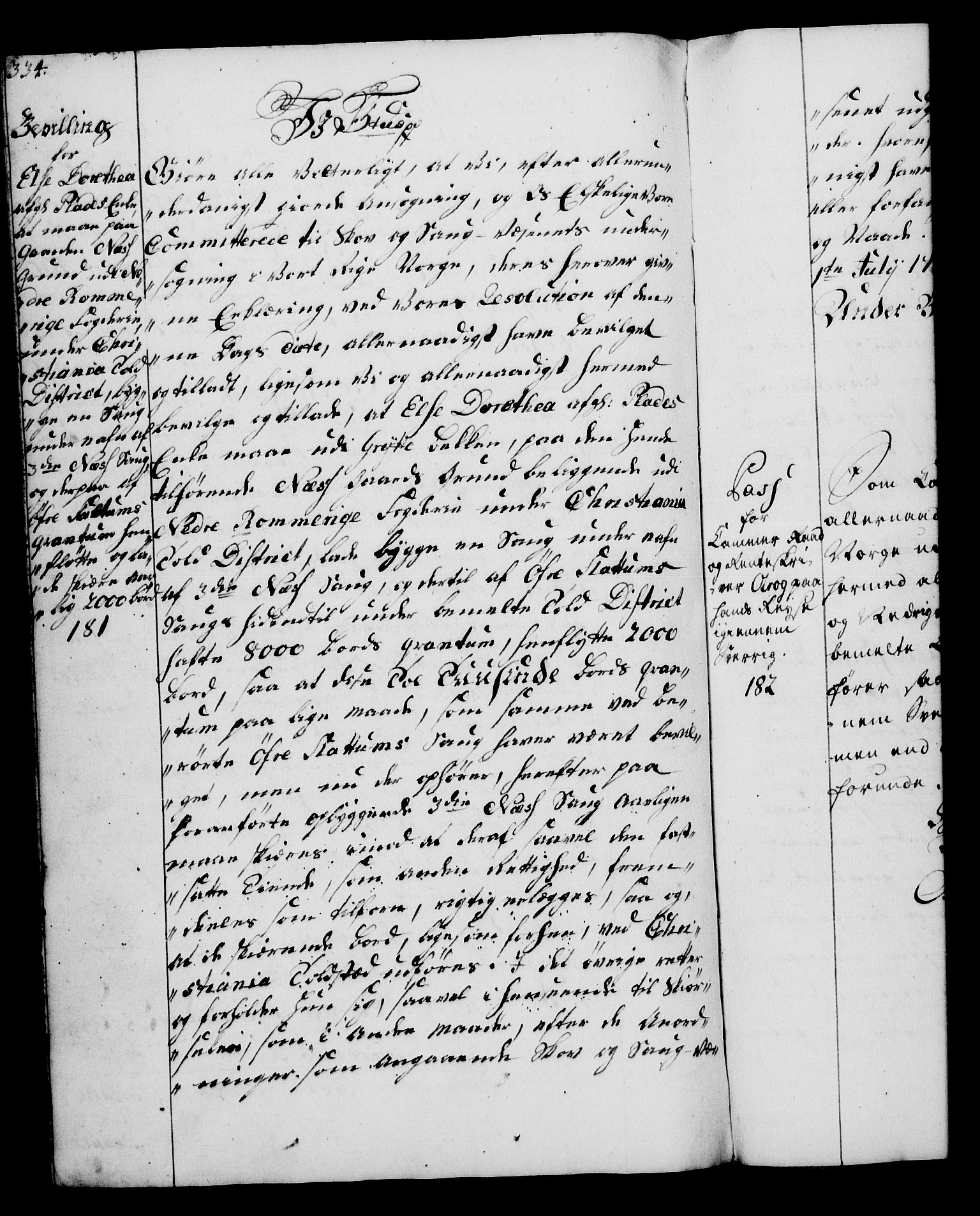 Rentekammeret, Kammerkanselliet, RA/EA-3111/G/Gg/Gga/L0006: Norsk ekspedisjonsprotokoll med register (merket RK 53.6), 1749-1759, s. 334