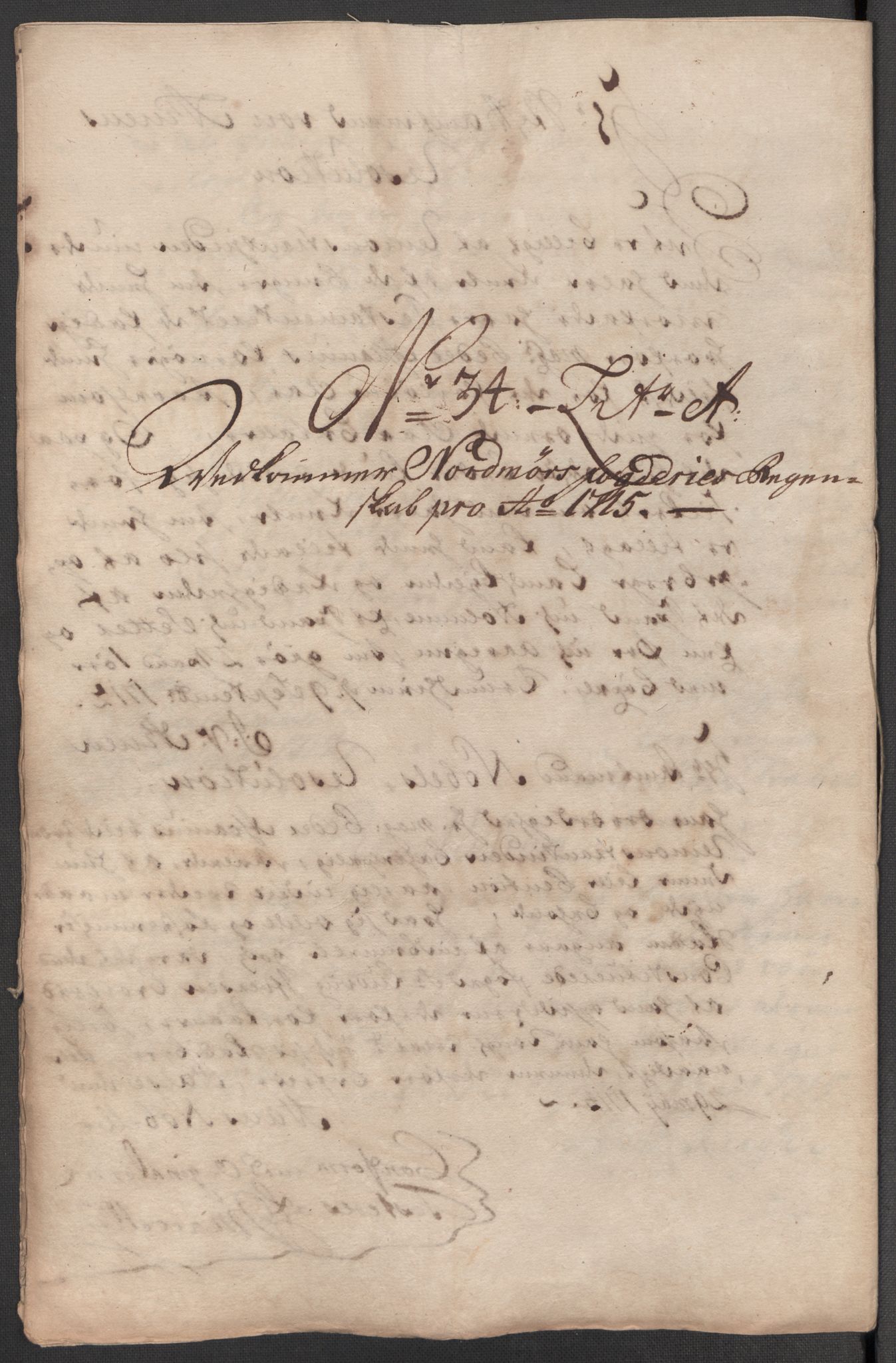 Rentekammeret inntil 1814, Reviderte regnskaper, Fogderegnskap, RA/EA-4092/R56/L3748: Fogderegnskap Nordmøre, 1714-1715, s. 540