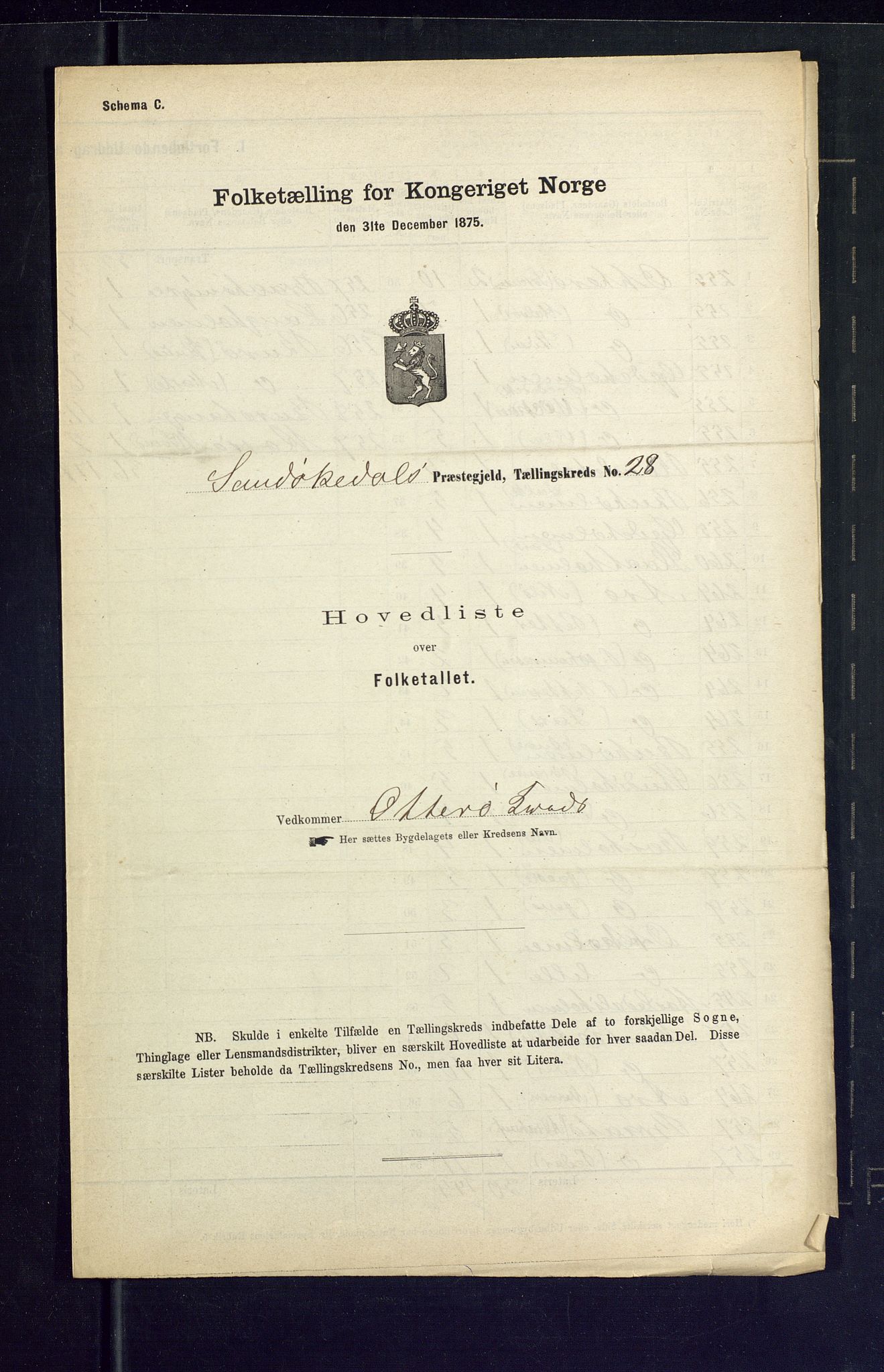 SAKO, Folketelling 1875 for 0816P Sannidal prestegjeld, 1875, s. 112