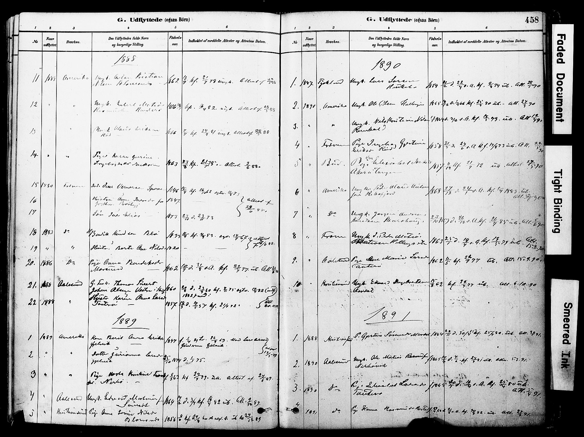 Ministerialprotokoller, klokkerbøker og fødselsregistre - Møre og Romsdal, AV/SAT-A-1454/560/L0721: Ministerialbok nr. 560A05, 1878-1917, s. 458