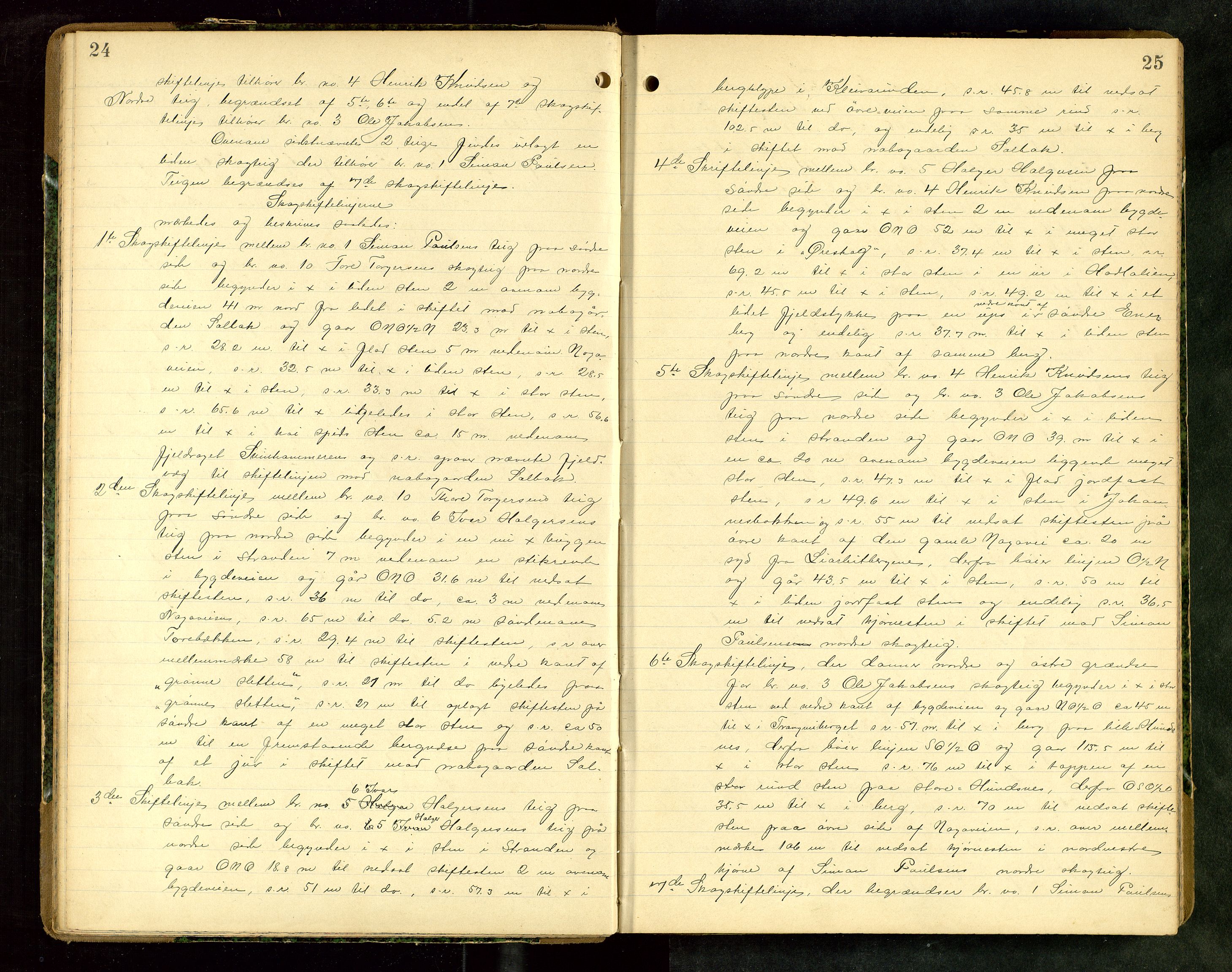 Rogaland jordskifterett, AV/SAST-A-102426/Oa/L0062: Forhandlingsprotokoll, 1904-1908, s. 24-25