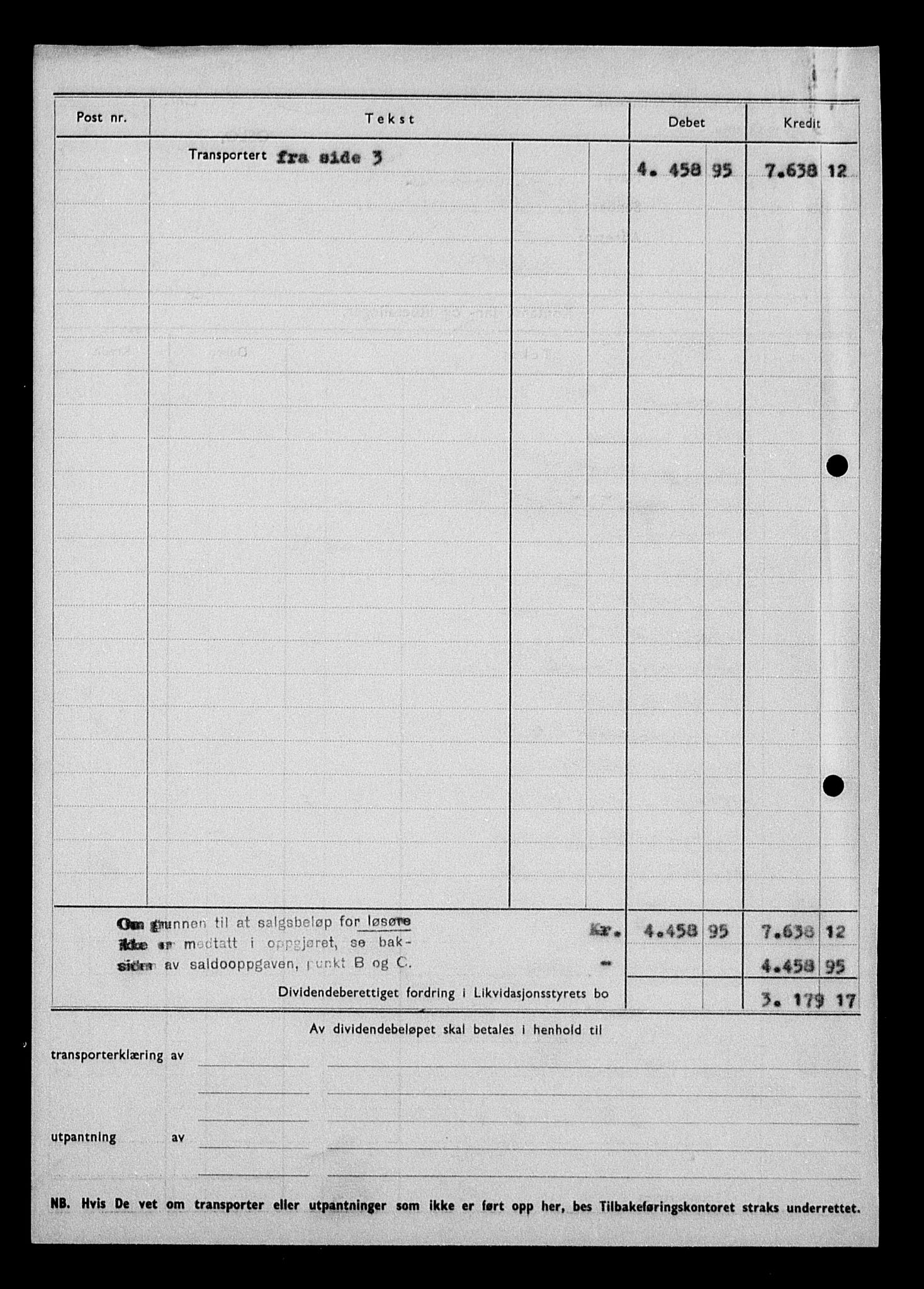 Justisdepartementet, Tilbakeføringskontoret for inndratte formuer, AV/RA-S-1564/H/Hc/Hcd/L1001: --, 1945-1947, s. 5