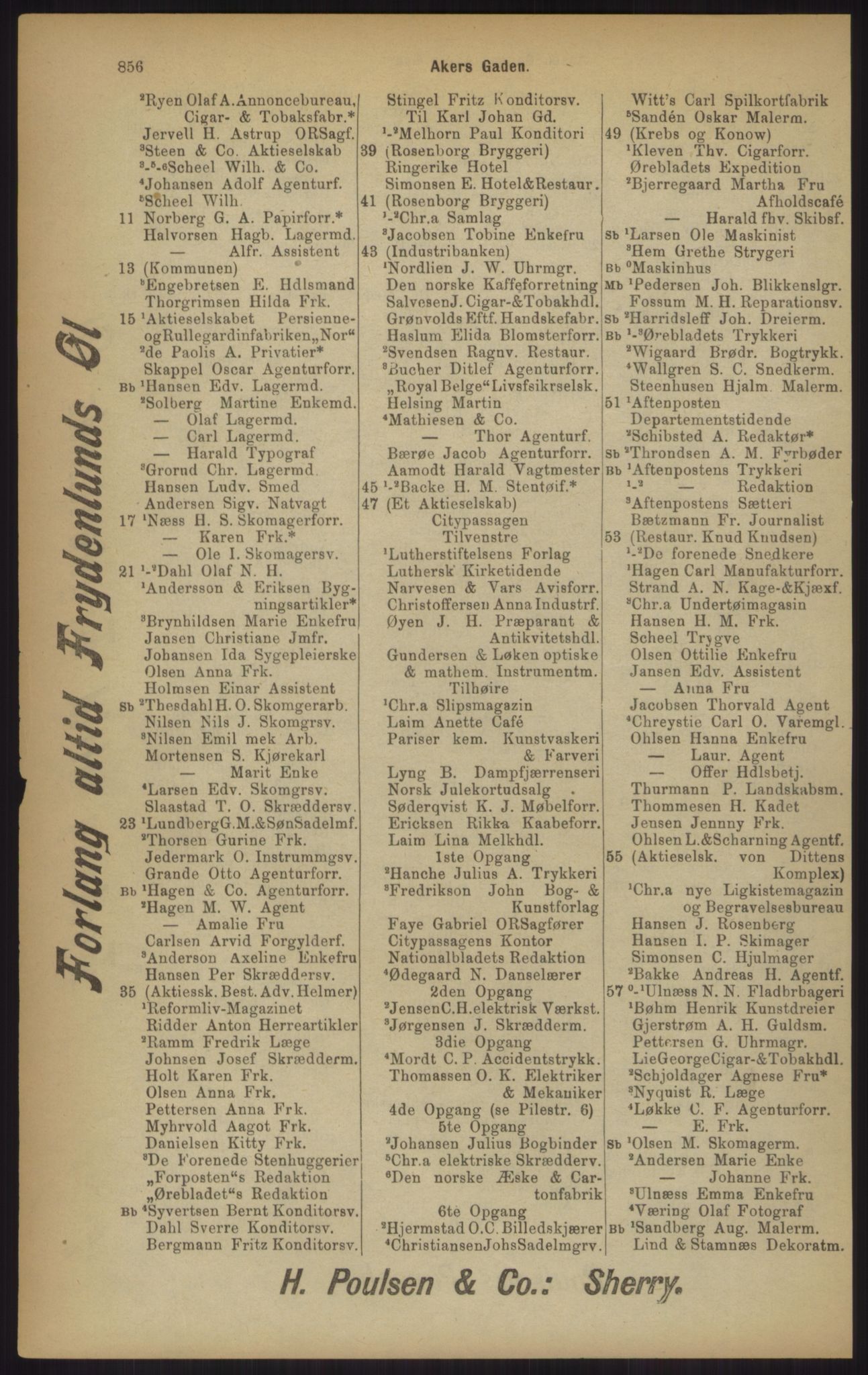 Kristiania/Oslo adressebok, PUBL/-, 1902, s. 856