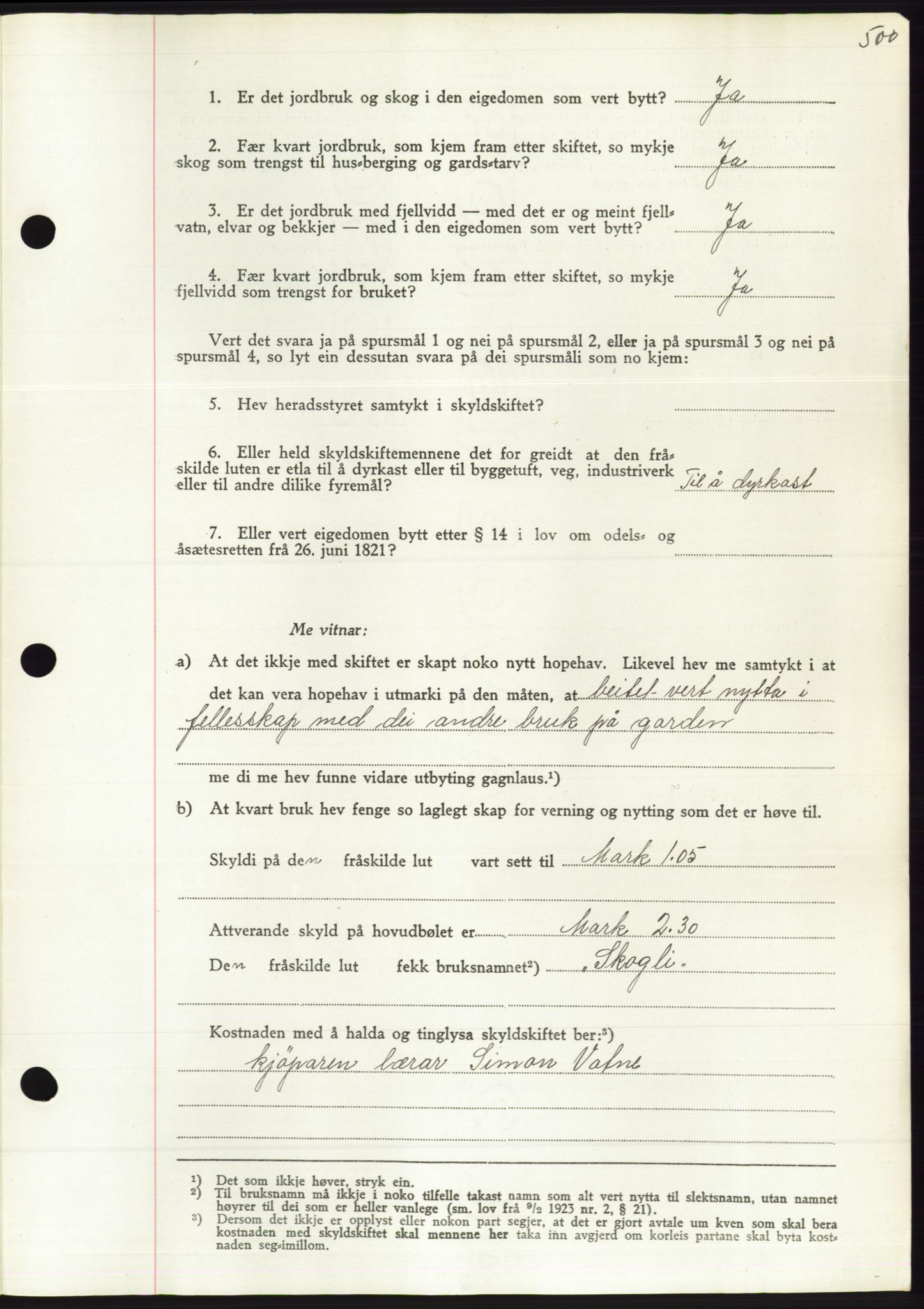 Søre Sunnmøre sorenskriveri, AV/SAT-A-4122/1/2/2C/L0071: Pantebok nr. 65, 1941-1941, Dagboknr: 1025/1941