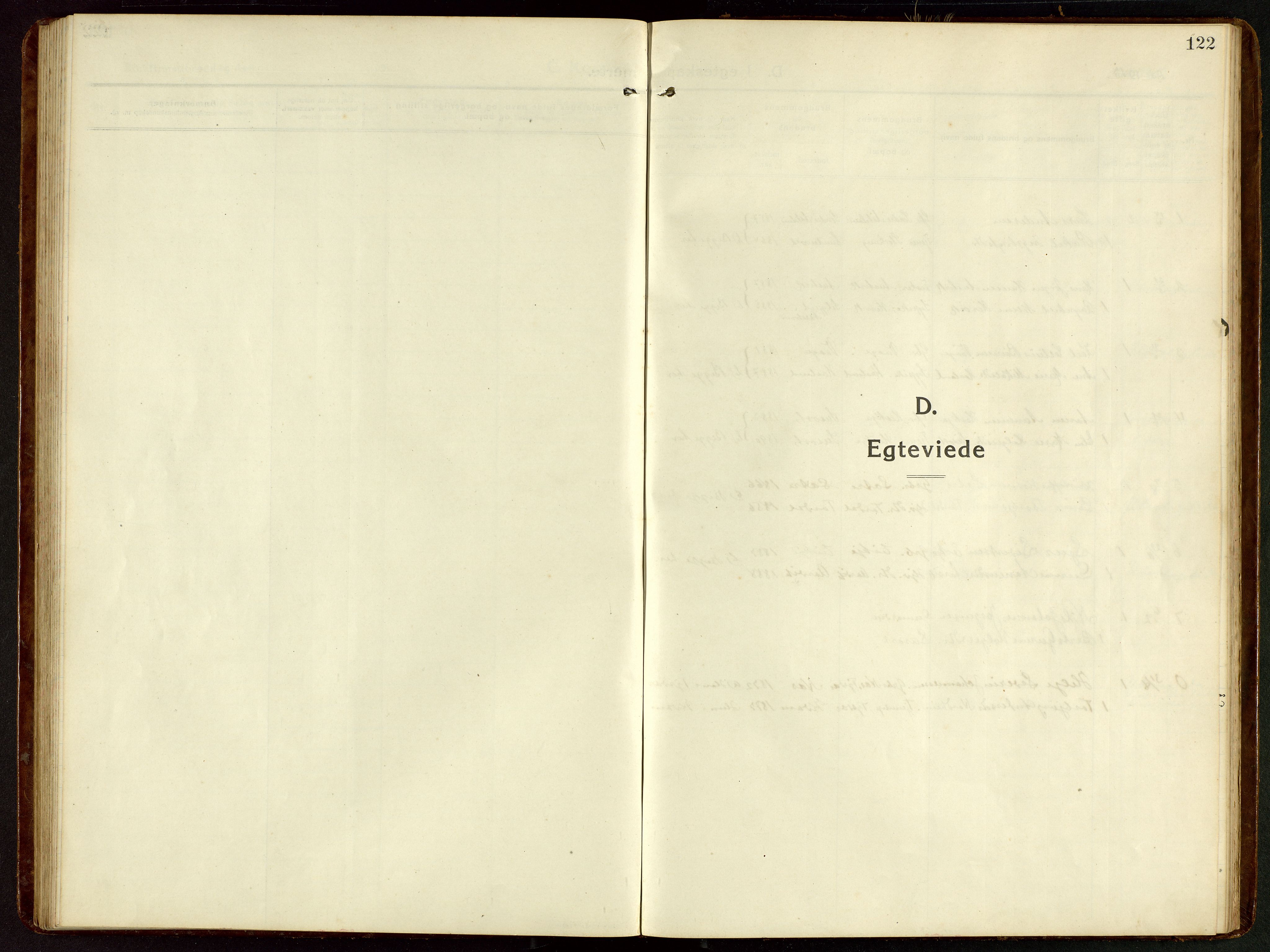 Tysvær sokneprestkontor, AV/SAST-A -101864/H/Ha/Hab/L0011: Klokkerbok nr. B 11, 1913-1946, s. 122