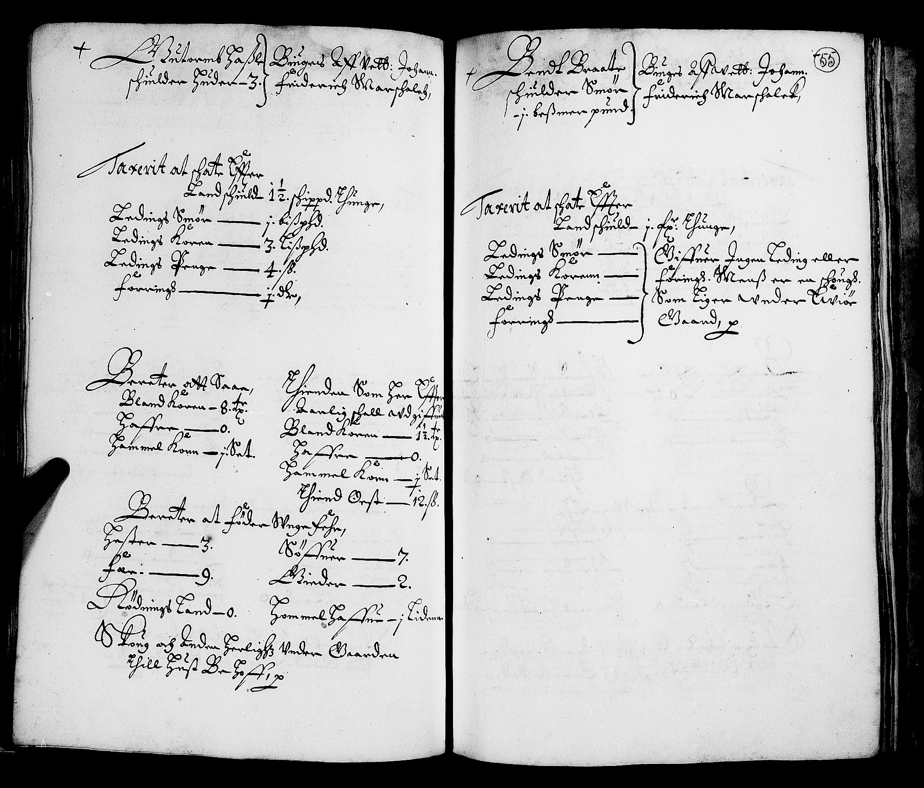 Rentekammeret inntil 1814, Realistisk ordnet avdeling, AV/RA-EA-4070/N/Nb/Nba/L0003: Verne kloster len, 1668, s. 54b-55a