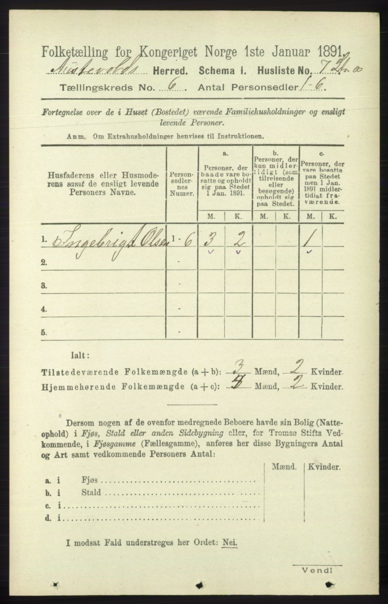 RA, Folketelling 1891 for 1244 Austevoll herred, 1891, s. 2523