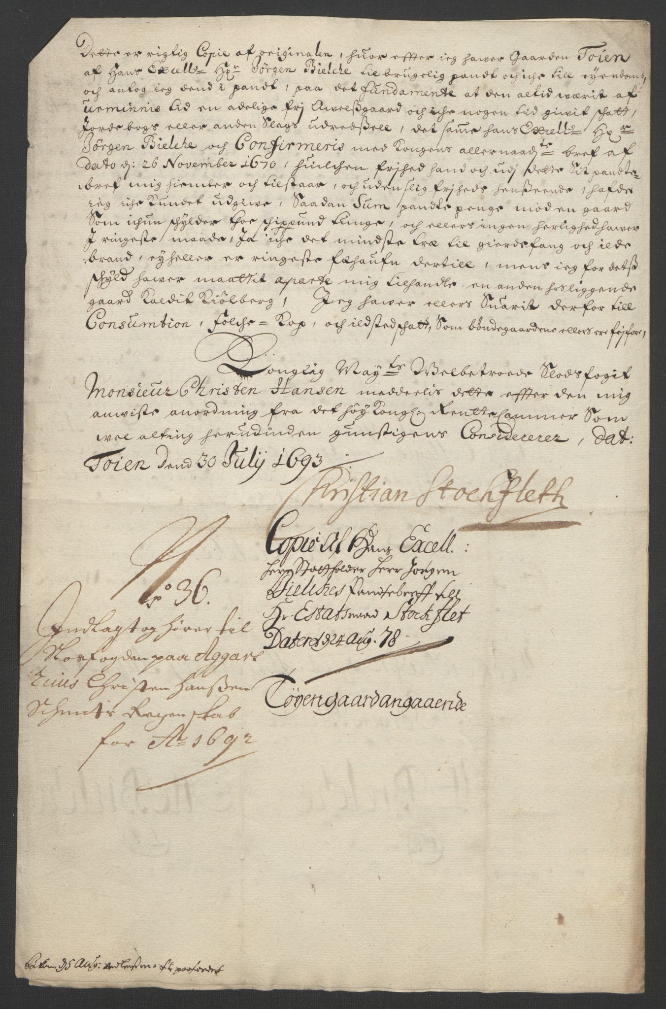 Rentekammeret inntil 1814, Reviderte regnskaper, Fogderegnskap, AV/RA-EA-4092/R08/L0426: Fogderegnskap Aker, 1692-1693, s. 257