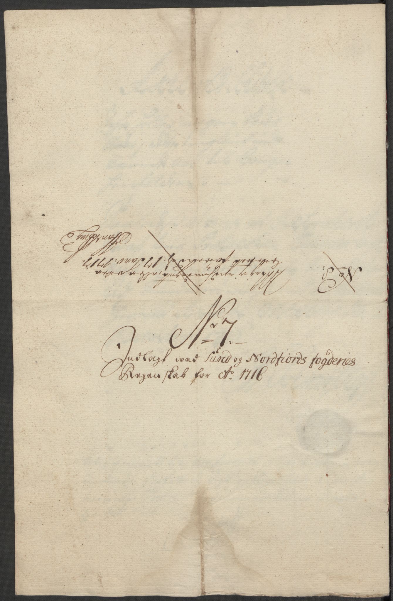 Rentekammeret inntil 1814, Reviderte regnskaper, Fogderegnskap, AV/RA-EA-4092/R53/L3440: Fogderegnskap Sunn- og Nordfjord, 1716, s. 68