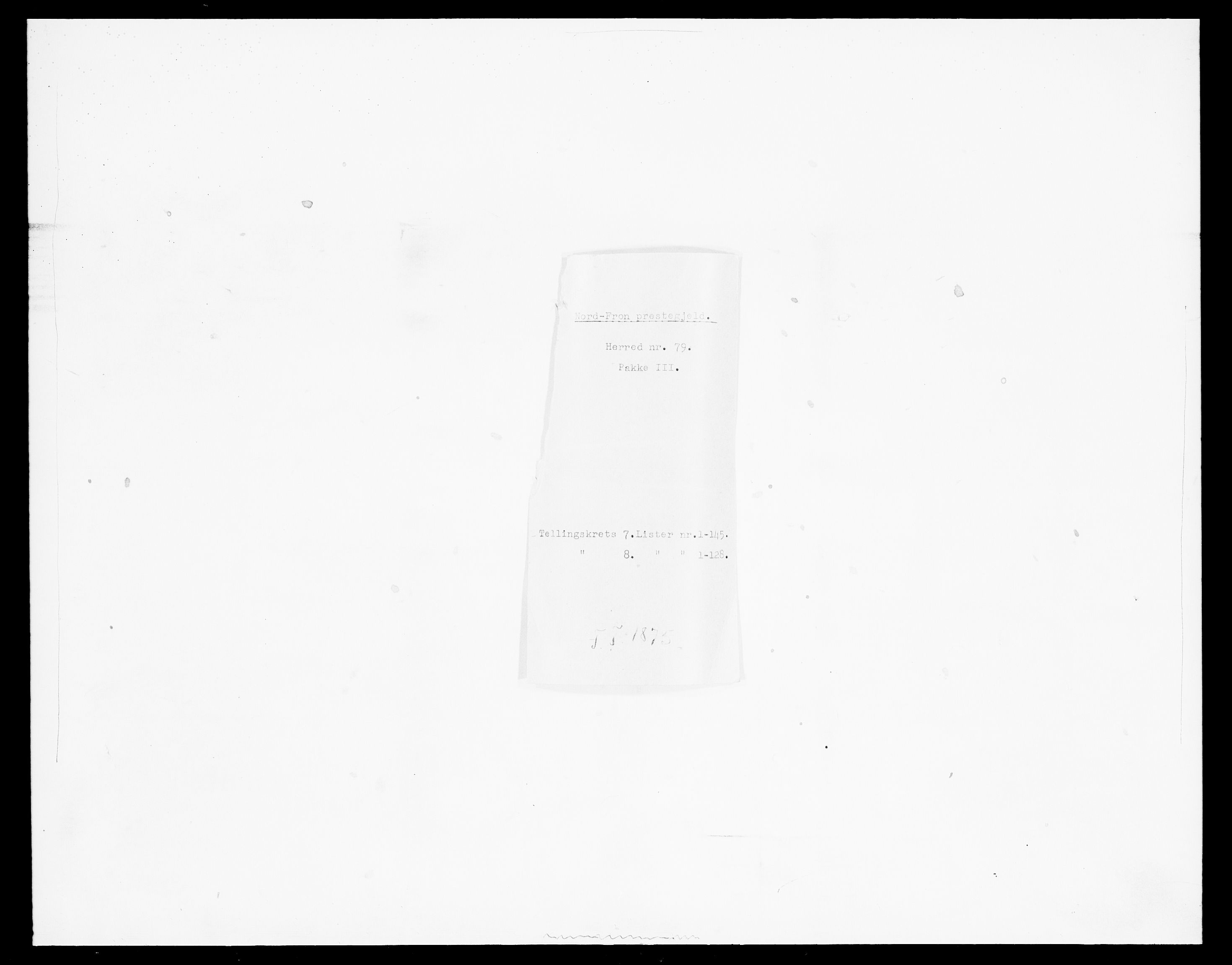 SAH, Folketelling 1875 for 0518P Nord-Fron prestegjeld, 1875, s. 1142