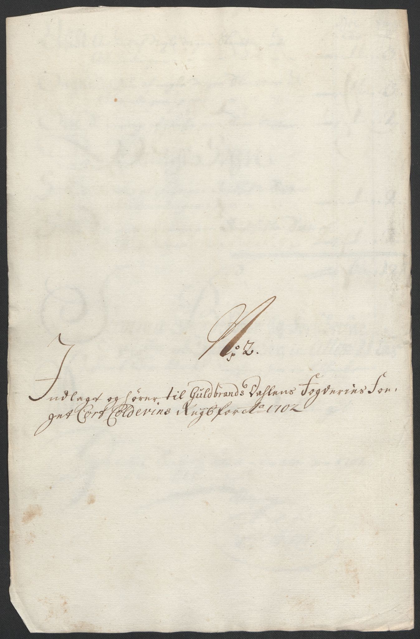 Rentekammeret inntil 1814, Reviderte regnskaper, Fogderegnskap, RA/EA-4092/R17/L1175: Fogderegnskap Gudbrandsdal, 1702, s. 41