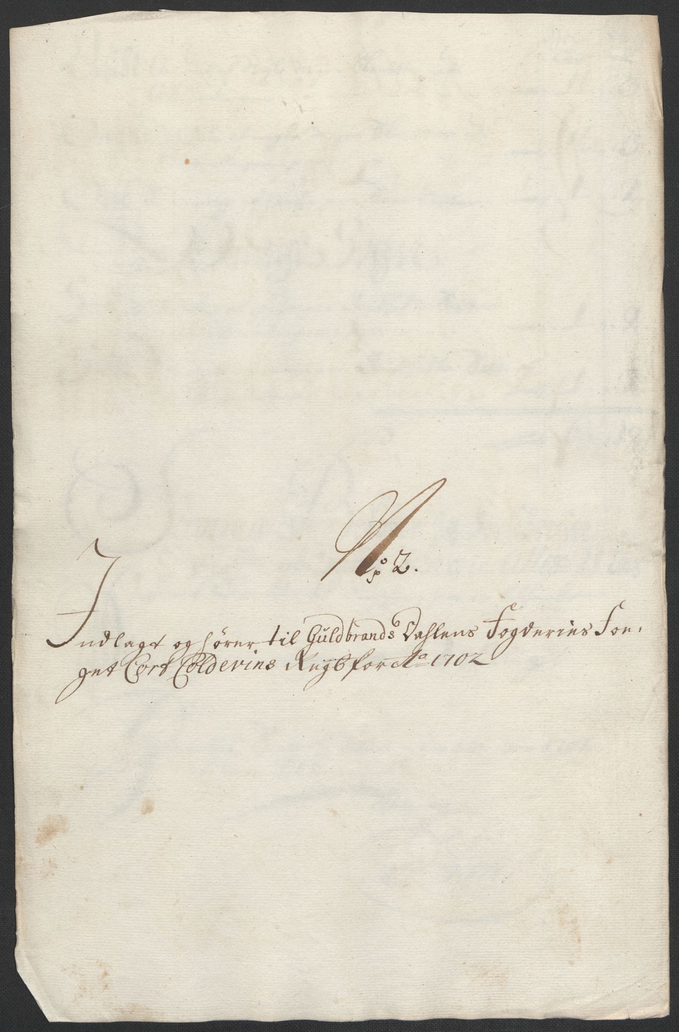 Rentekammeret inntil 1814, Reviderte regnskaper, Fogderegnskap, AV/RA-EA-4092/R17/L1175: Fogderegnskap Gudbrandsdal, 1702, s. 41