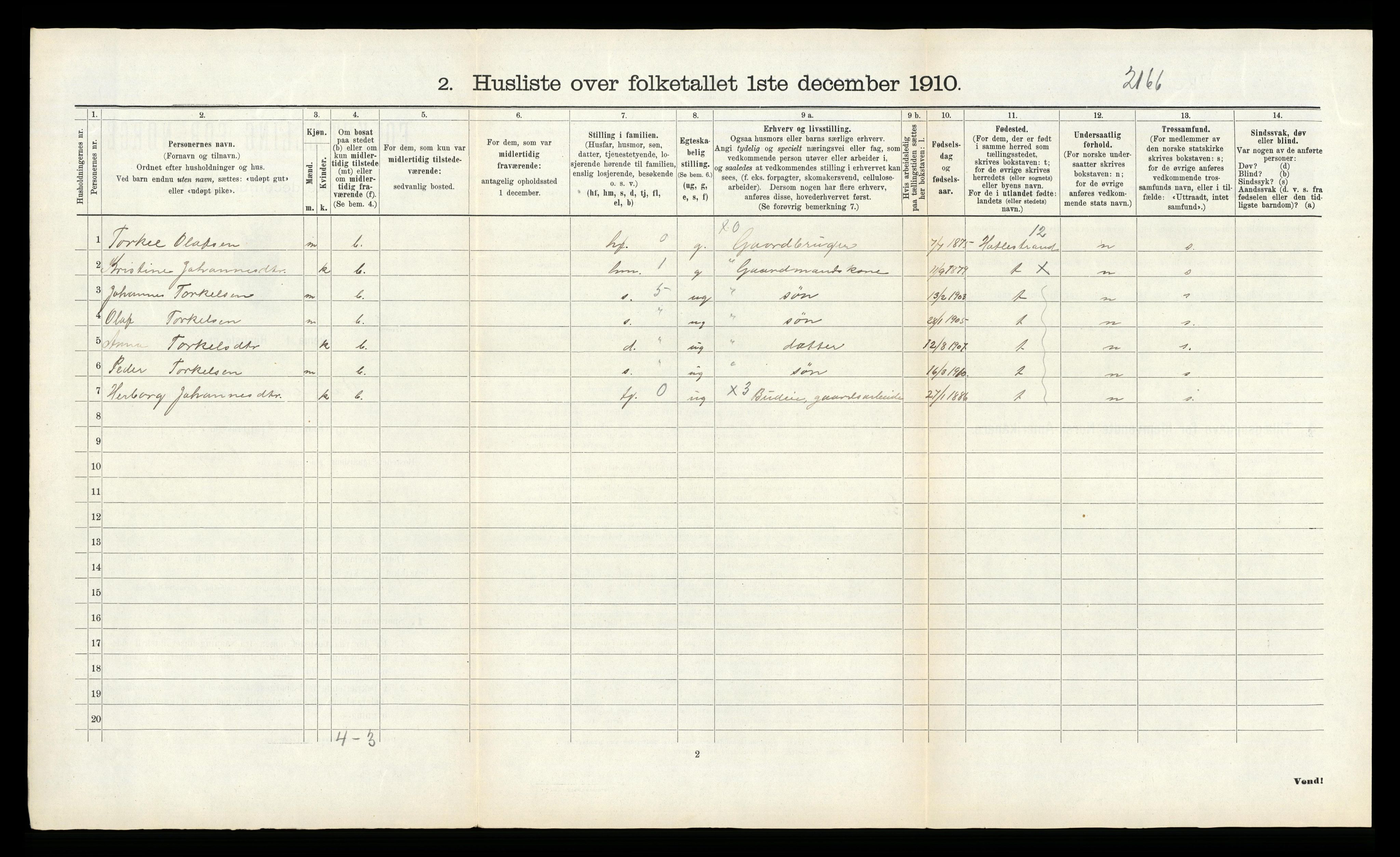 RA, Folketelling 1910 for 1225 Varaldsøy herred, 1910, s. 36