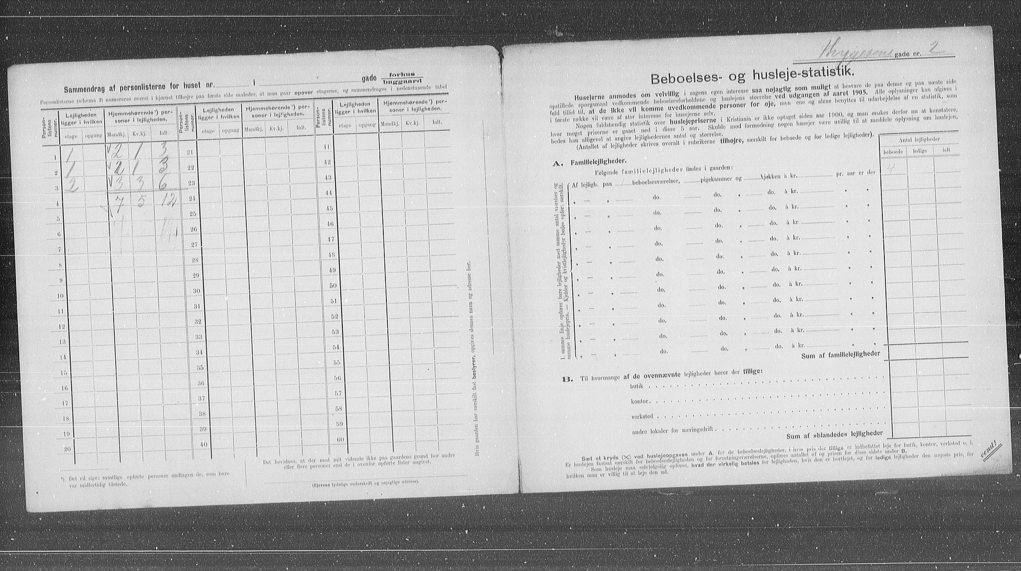 OBA, Kommunal folketelling 31.12.1905 for Kristiania kjøpstad, 1905, s. 58418