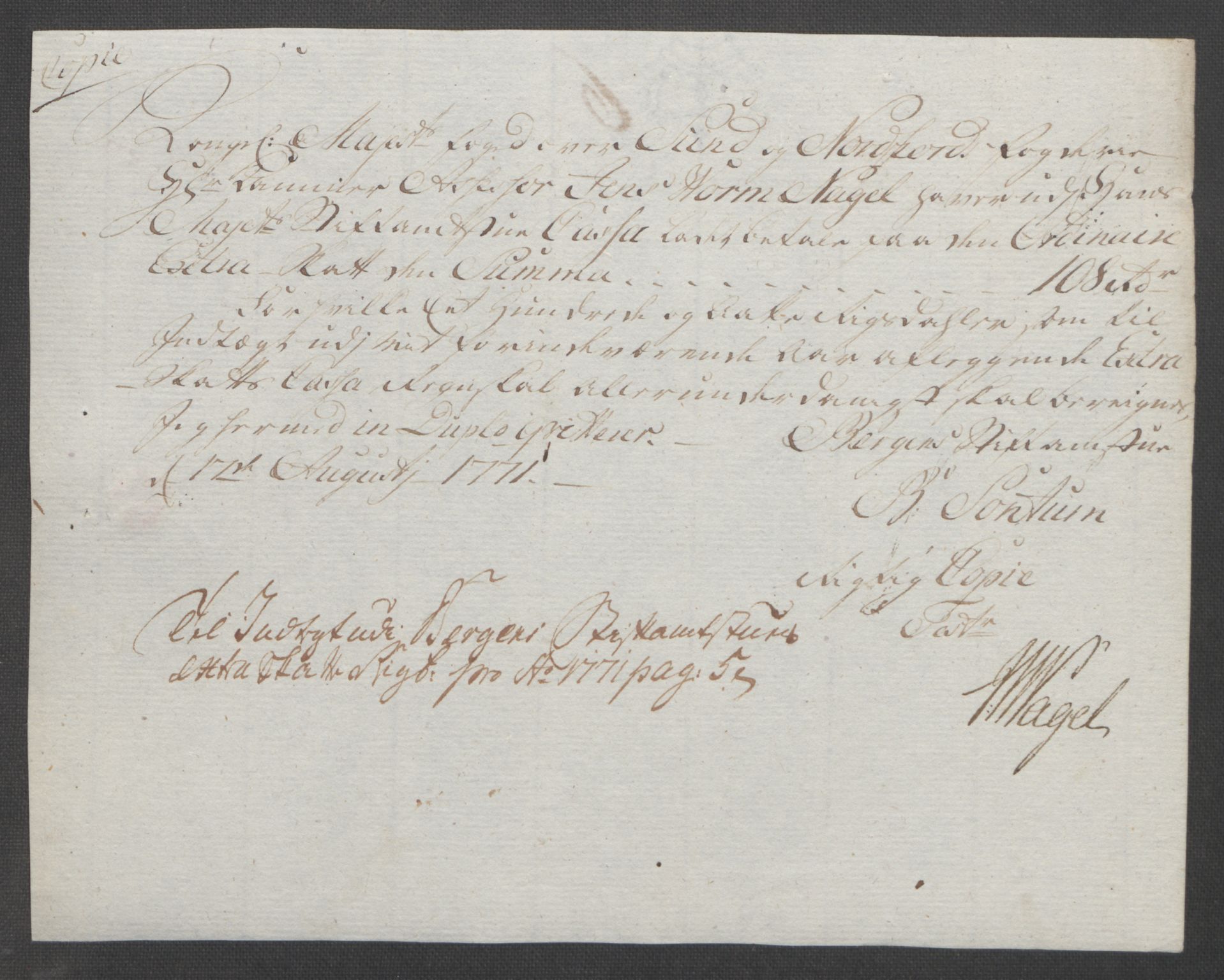 Rentekammeret inntil 1814, Reviderte regnskaper, Fogderegnskap, AV/RA-EA-4092/R53/L3550: Ekstraskatten Sunn- og Nordfjord, 1762-1771, s. 358