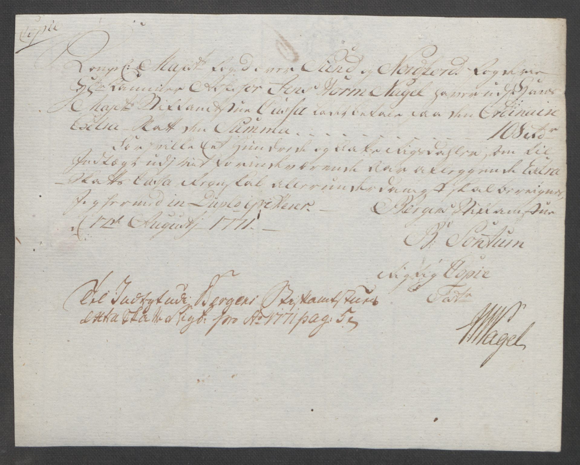 Rentekammeret inntil 1814, Reviderte regnskaper, Fogderegnskap, RA/EA-4092/R53/L3550: Ekstraskatten Sunn- og Nordfjord, 1762-1771, s. 358