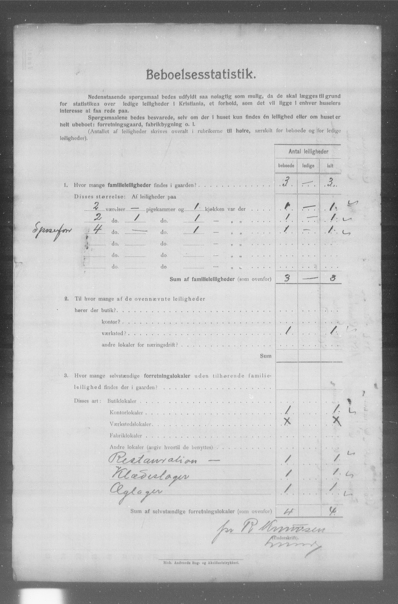 OBA, Kommunal folketelling 31.12.1904 for Kristiania kjøpstad, 1904, s. 24097