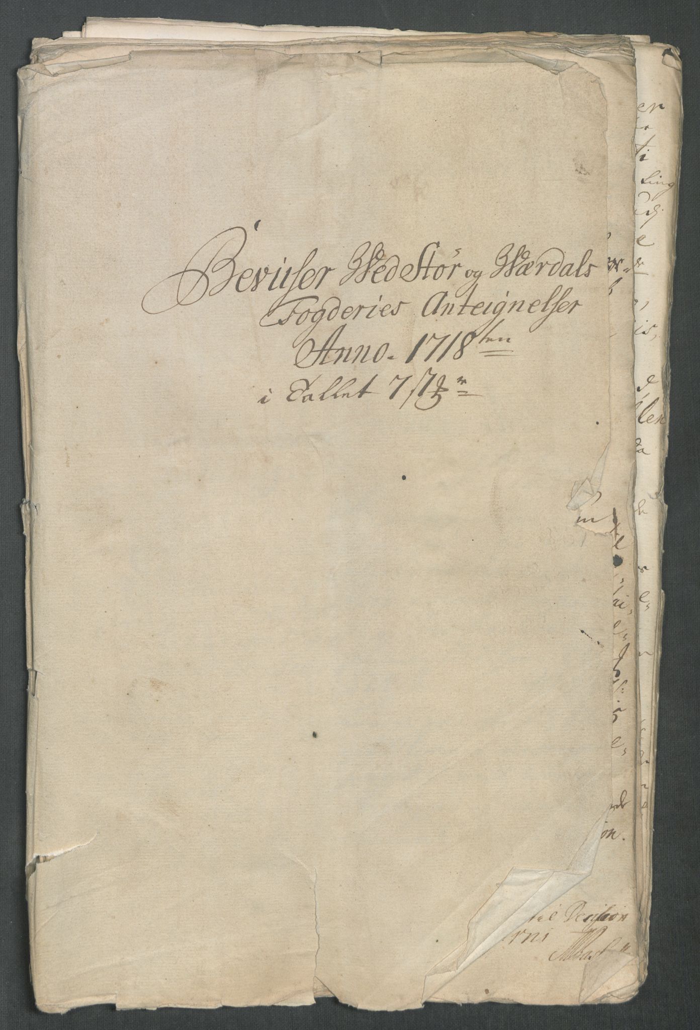 Rentekammeret inntil 1814, Reviderte regnskaper, Fogderegnskap, RA/EA-4092/R62/L4208: Fogderegnskap Stjørdal og Verdal, 1718, s. 320