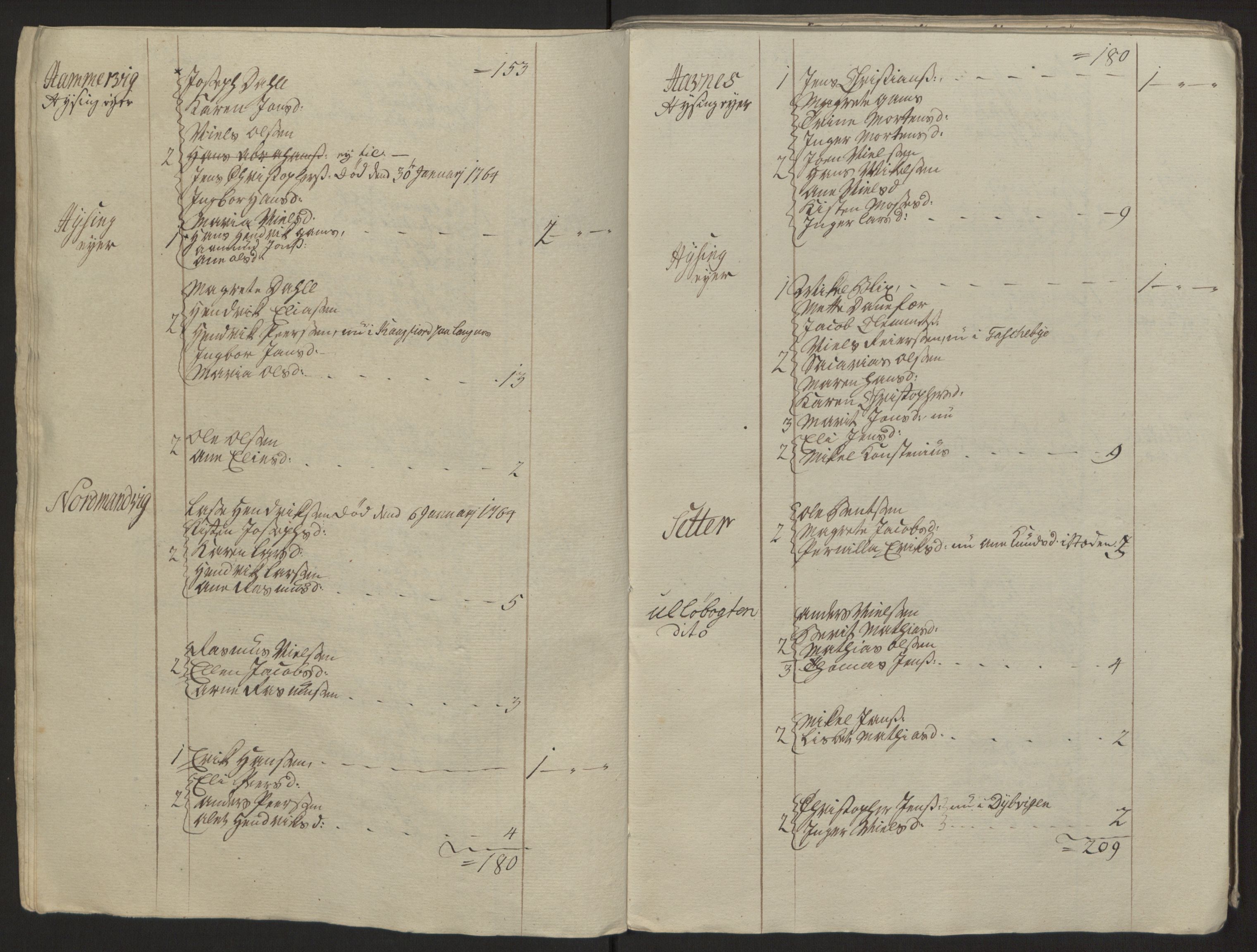 Rentekammeret inntil 1814, Reviderte regnskaper, Fogderegnskap, RA/EA-4092/R68/L4845: Ekstraskatten Senja og Troms, 1762-1765, s. 354