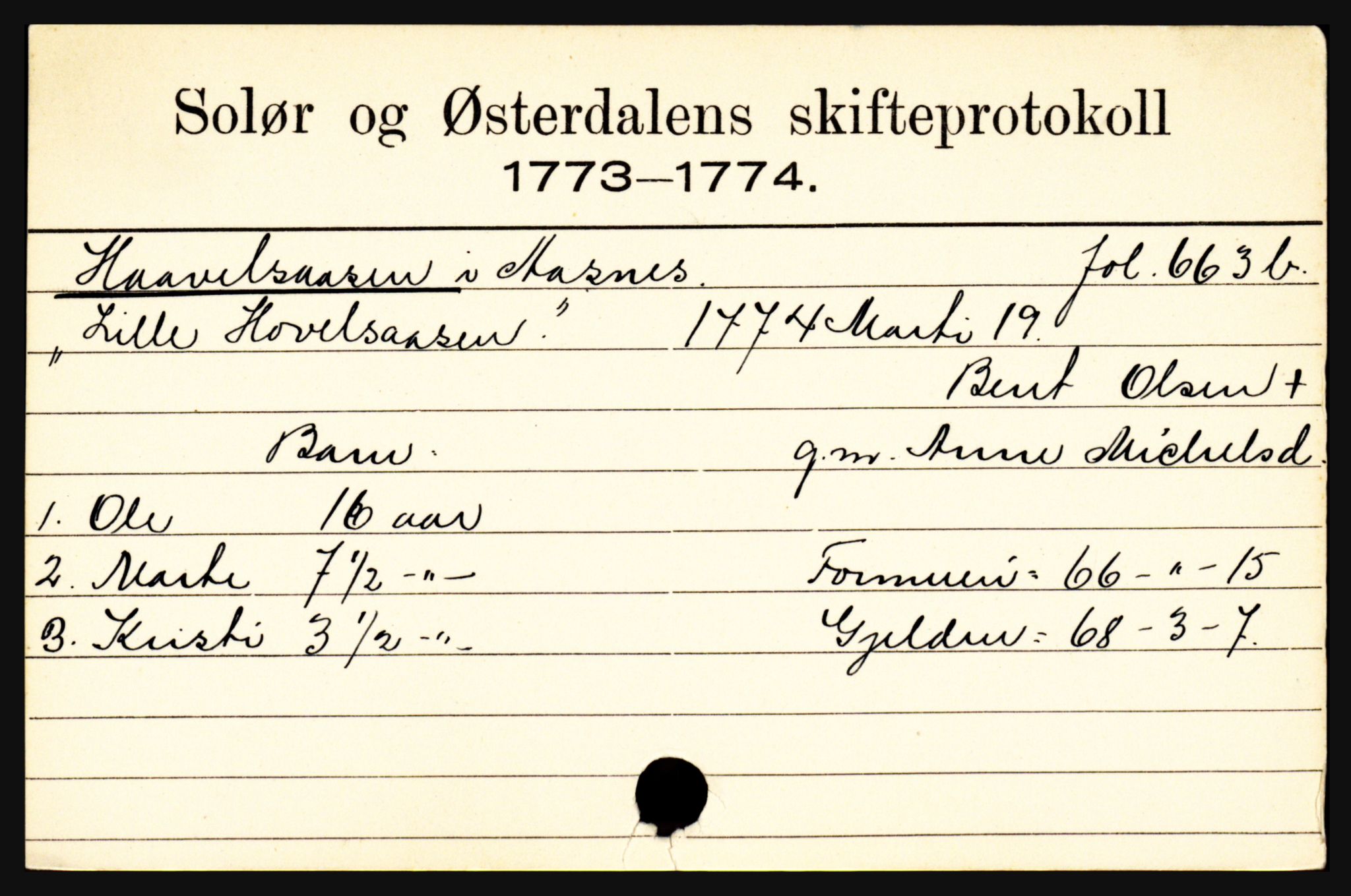 Solør og Østerdalen sorenskriveri, SAH/TING-024/J, 1716-1774, s. 2543