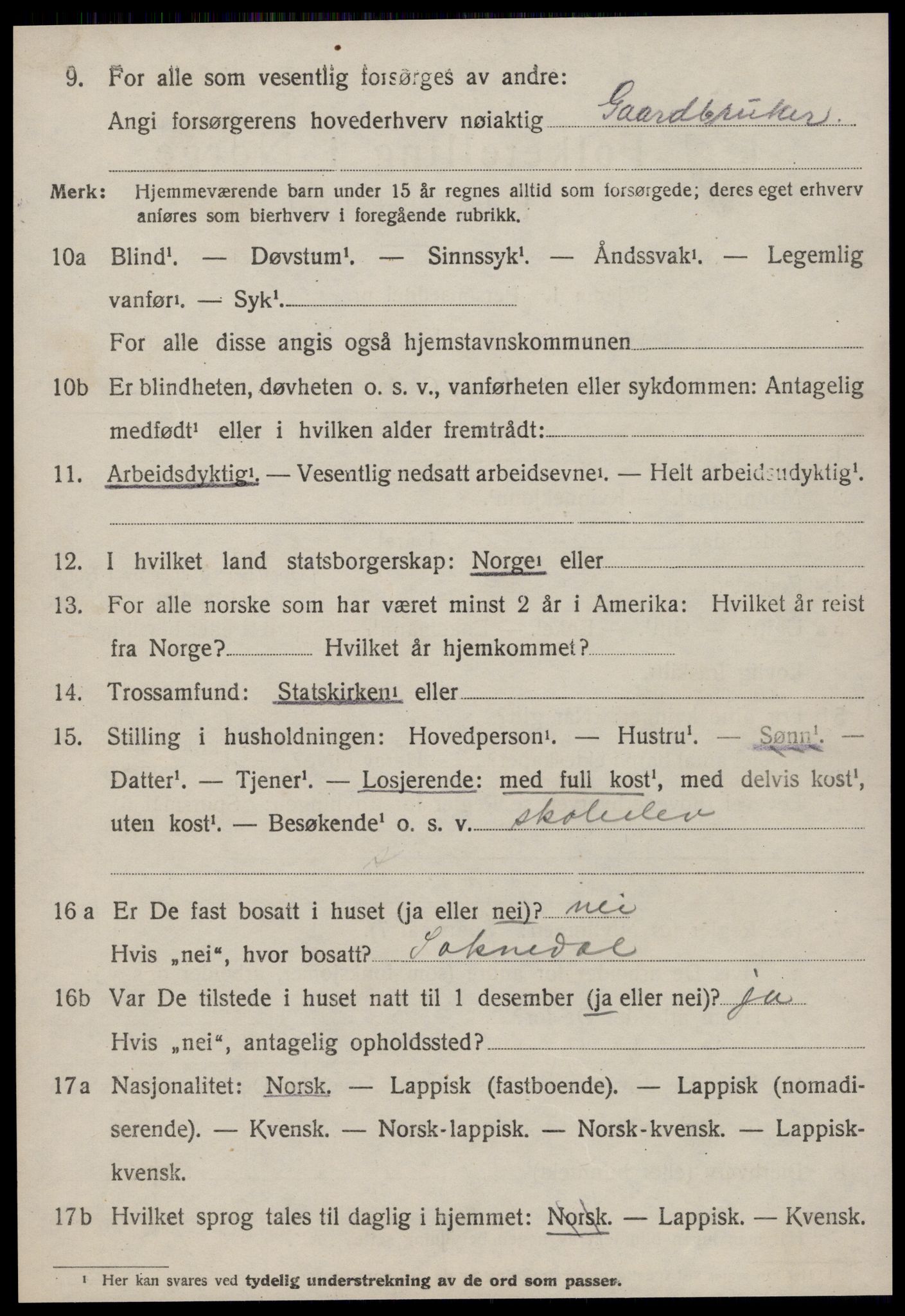SAT, Folketelling 1920 for 1660 Strinda herred, 1920, s. 20567