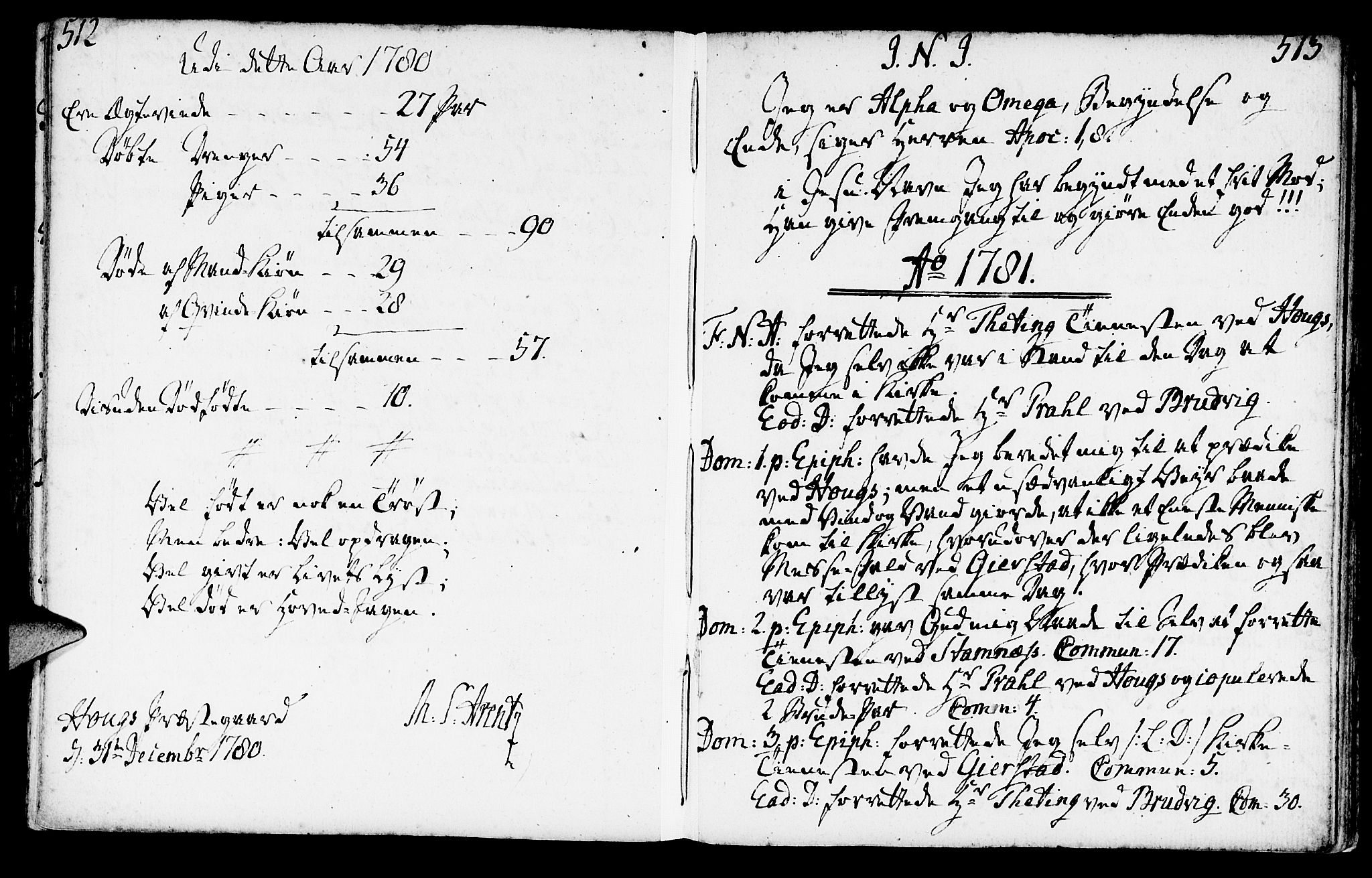 Haus sokneprestembete, SAB/A-75601/H/Haa: Ministerialbok nr. A 9, 1767-1781, s. 512-513