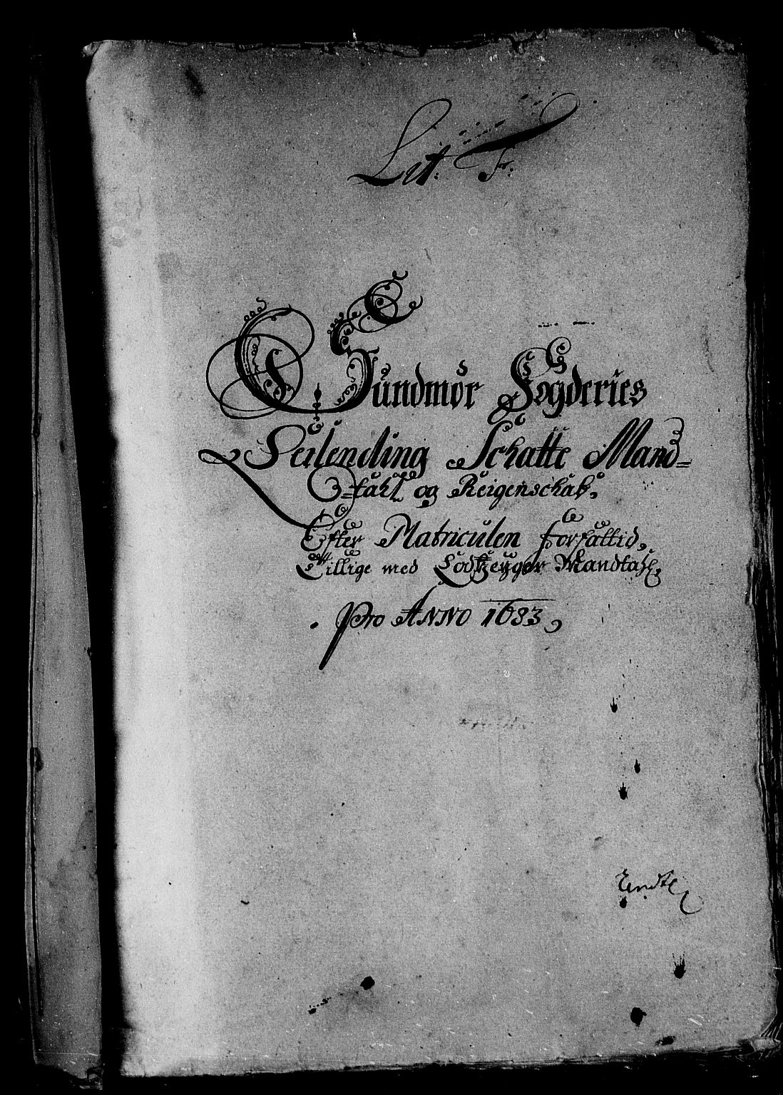 Rentekammeret inntil 1814, Reviderte regnskaper, Stiftamtstueregnskaper, Bergen stiftamt, RA/EA-6043/R/Rc/L0068: Bergen stiftamt, 1683