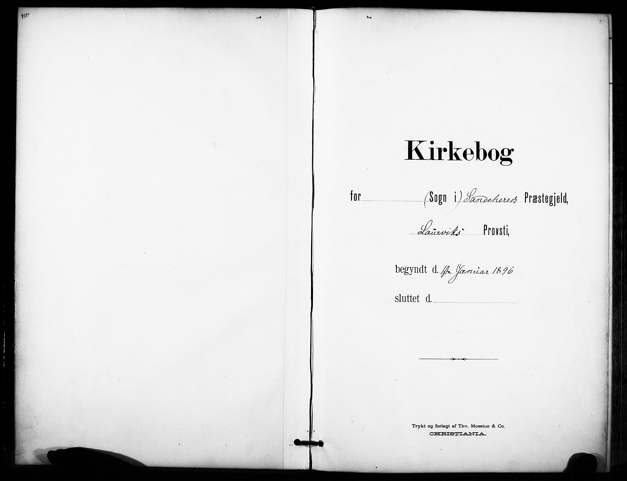 Sandar kirkebøker, SAKO/A-243/F/Fa/L0015: Ministerialbok nr. 15, 1896-1907