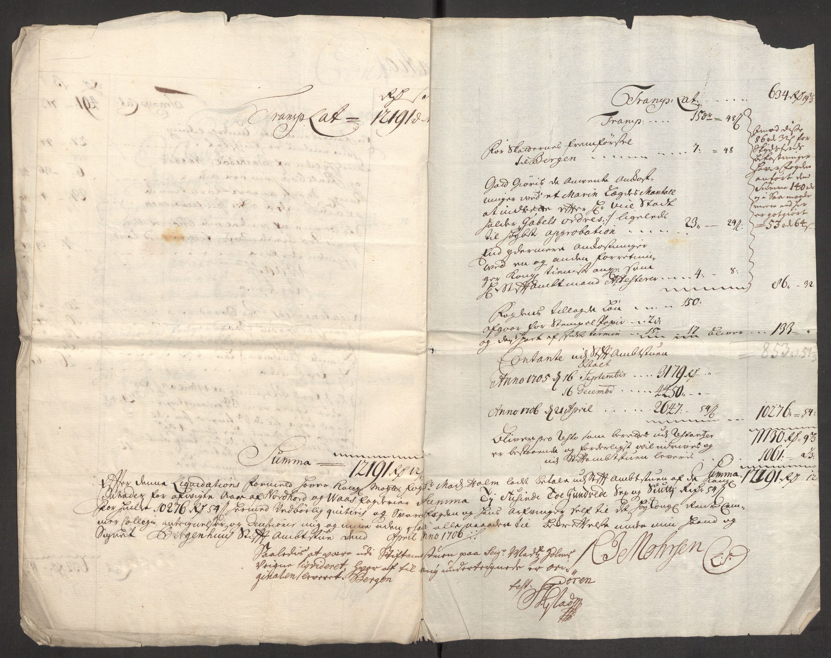 Rentekammeret inntil 1814, Reviderte regnskaper, Fogderegnskap, AV/RA-EA-4092/R51/L3187: Fogderegnskap Nordhordland og Voss, 1704-1705, s. 227