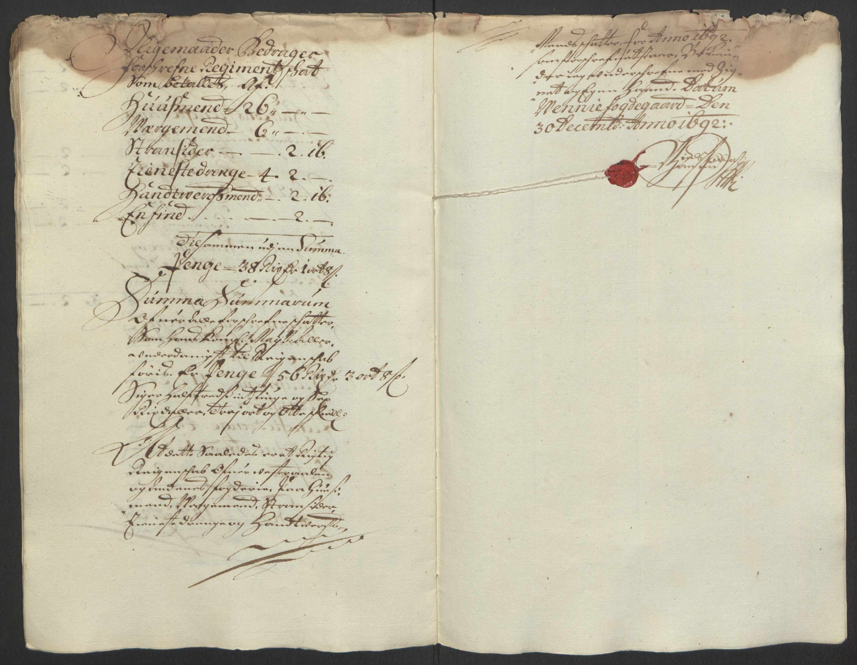 Rentekammeret inntil 1814, Reviderte regnskaper, Fogderegnskap, RA/EA-4092/R67/L4676: Fogderegnskap Vesterålen, Andenes og Lofoten, 1691-1693, s. 105