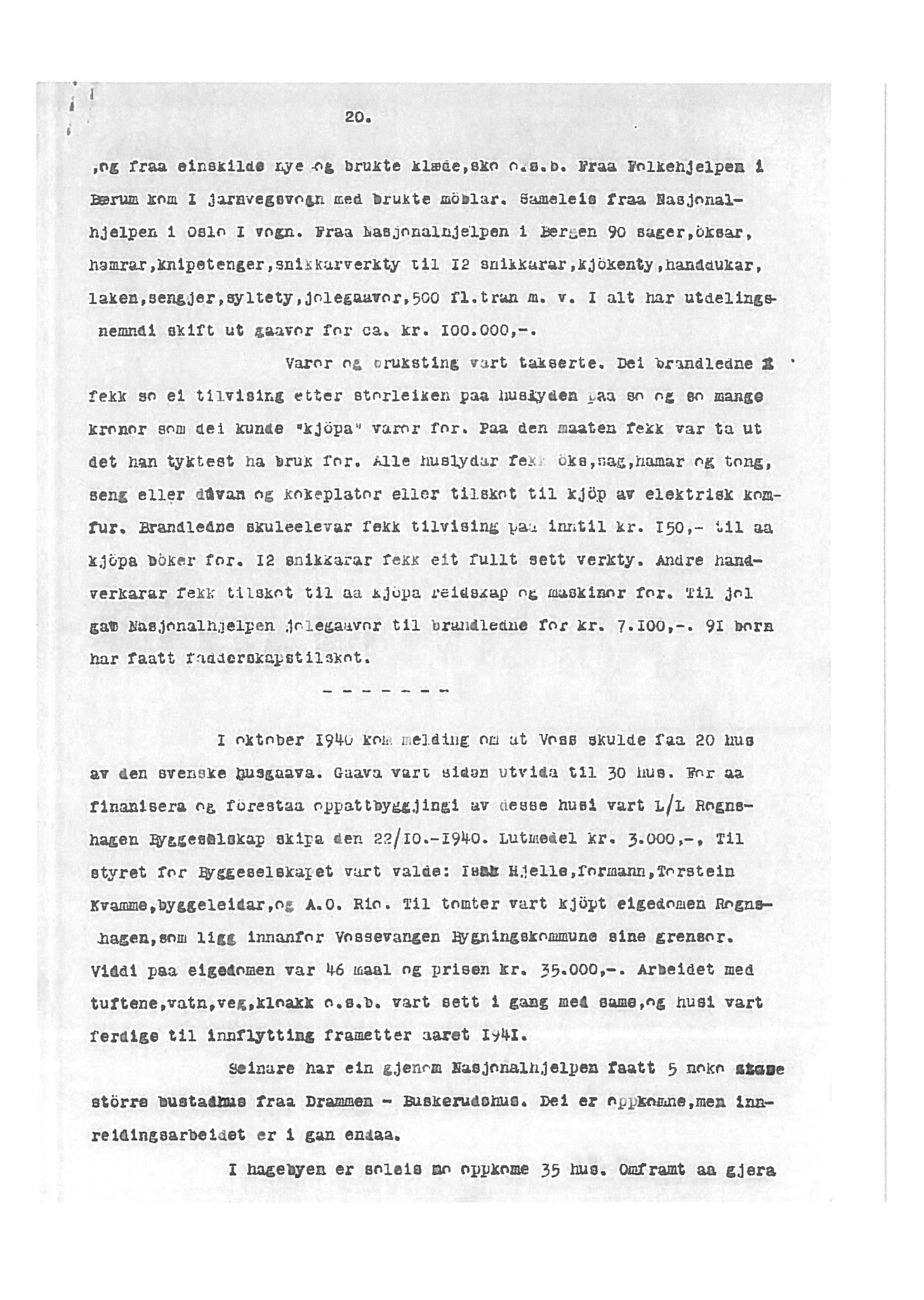 Oberst Sverre Blom - manuskript til krigshistorie, SAB/-/F/L0001: Manuskript "Krigens historie - operasjonene til lands på Vestlandet 1940" av oberst Sverre Blom, 1940