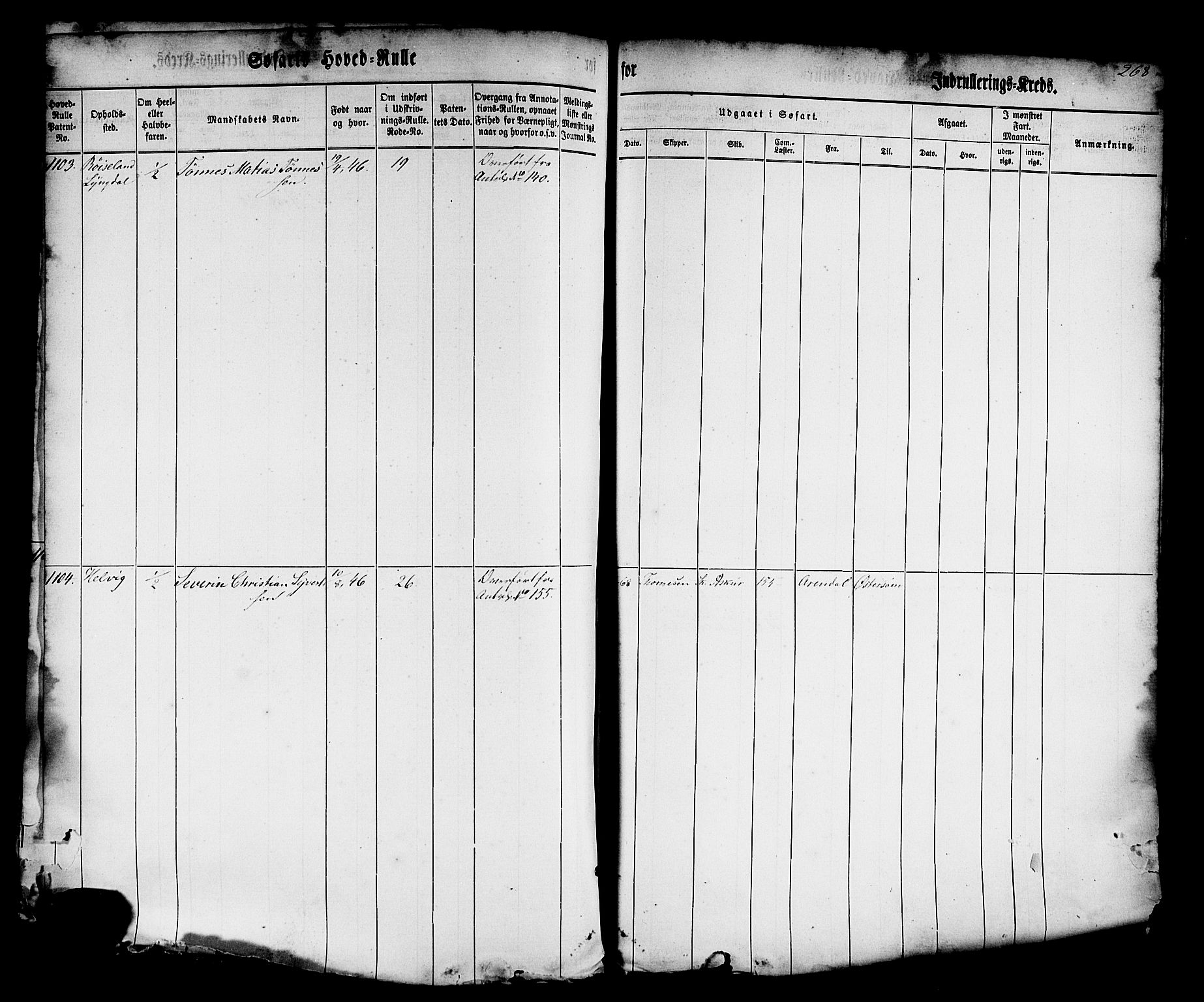 Farsund mønstringskrets, AV/SAK-2031-0017/F/Fb/L0014: Hovedrulle nr 575-1148, Z-6, 1860-1869, s. 276