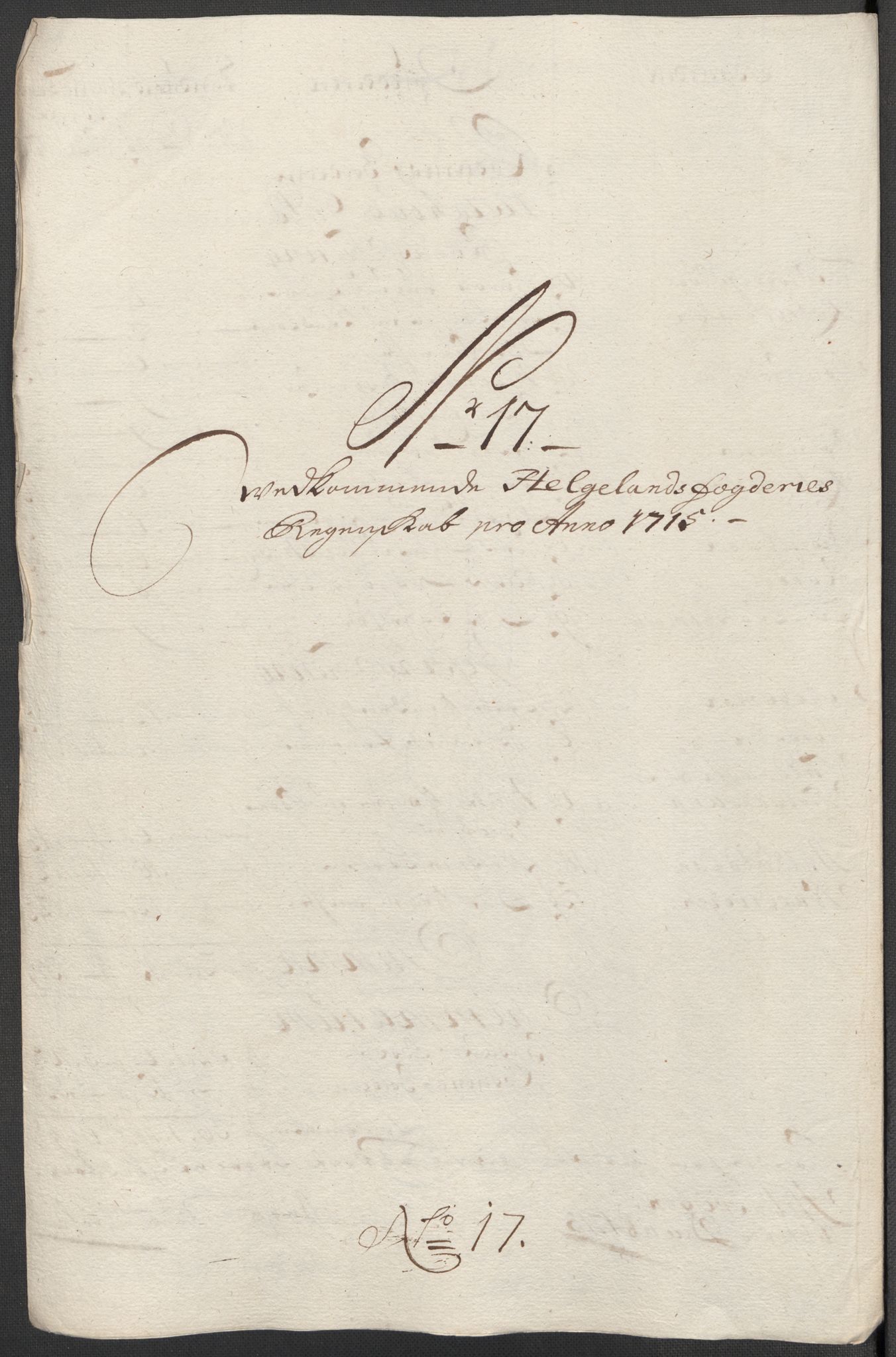 Rentekammeret inntil 1814, Reviderte regnskaper, Fogderegnskap, RA/EA-4092/R65/L4513: Fogderegnskap Helgeland, 1714-1715, s. 605