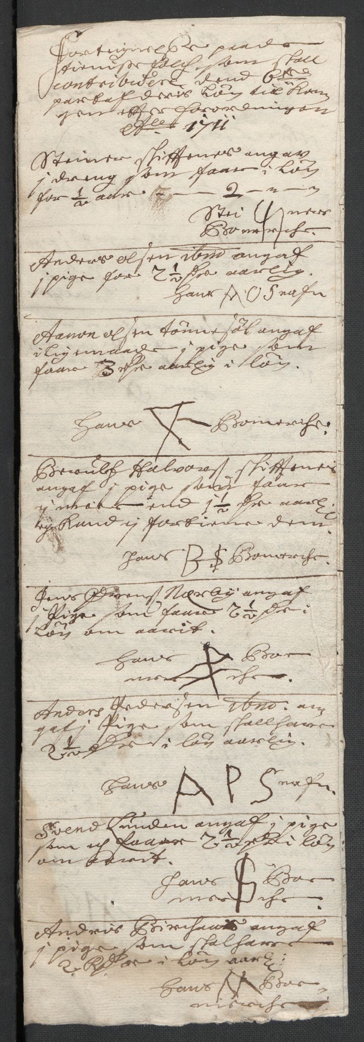 Rentekammeret inntil 1814, Reviderte regnskaper, Fogderegnskap, AV/RA-EA-4092/R39/L2319: Fogderegnskap Nedenes, 1710-1711, s. 492