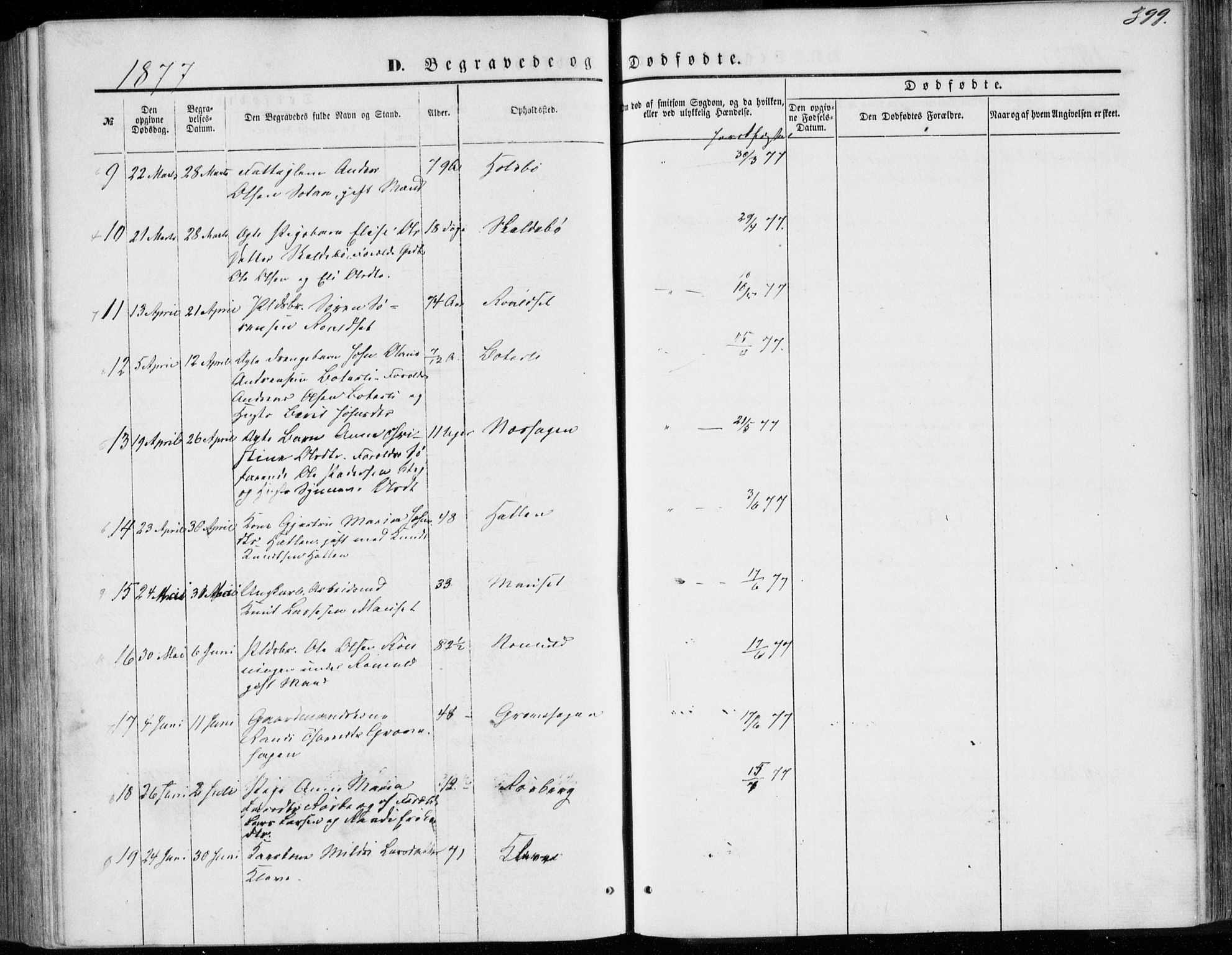 Ministerialprotokoller, klokkerbøker og fødselsregistre - Møre og Romsdal, SAT/A-1454/557/L0681: Ministerialbok nr. 557A03, 1869-1886, s. 399