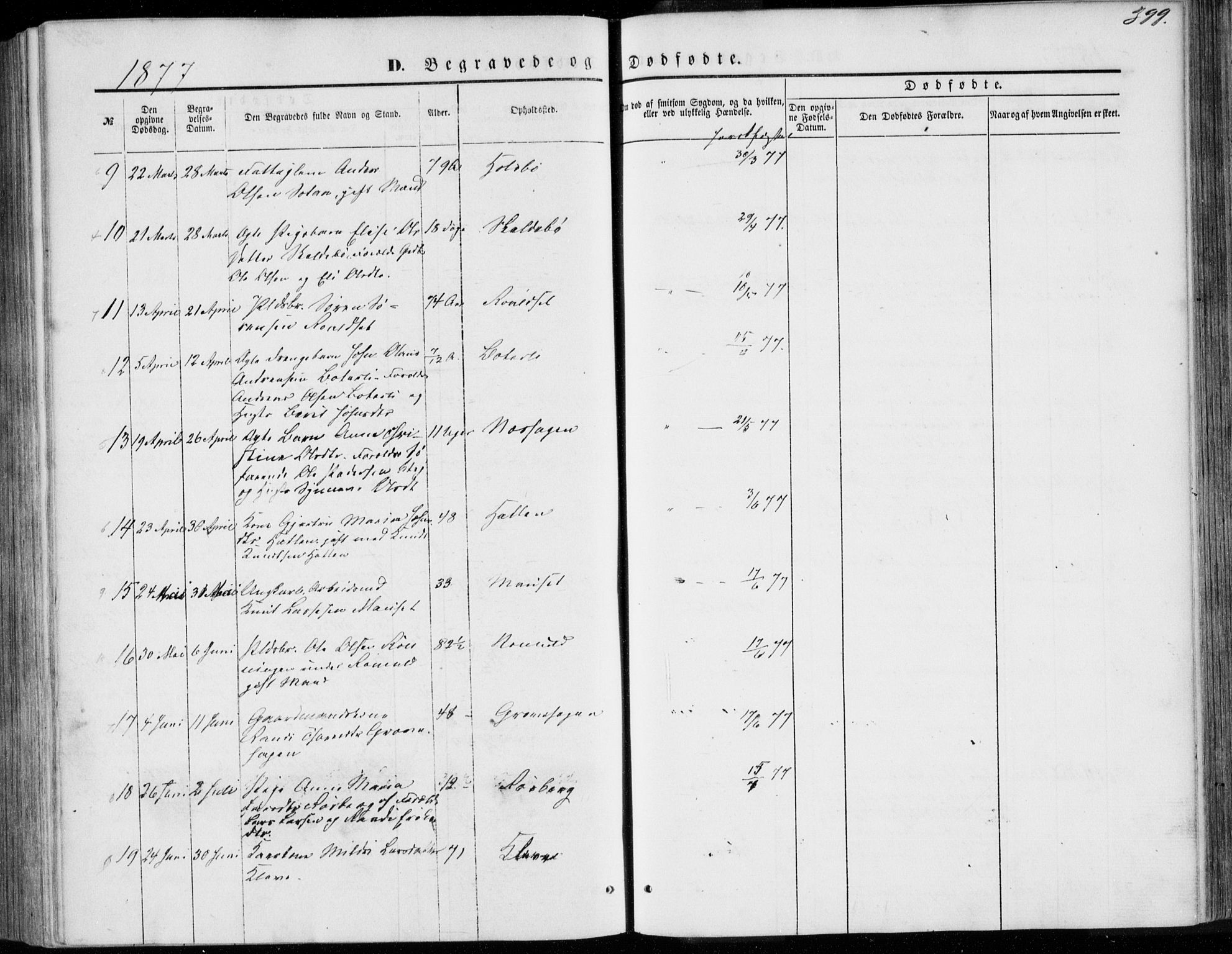 Ministerialprotokoller, klokkerbøker og fødselsregistre - Møre og Romsdal, AV/SAT-A-1454/557/L0681: Ministerialbok nr. 557A03, 1869-1886, s. 399