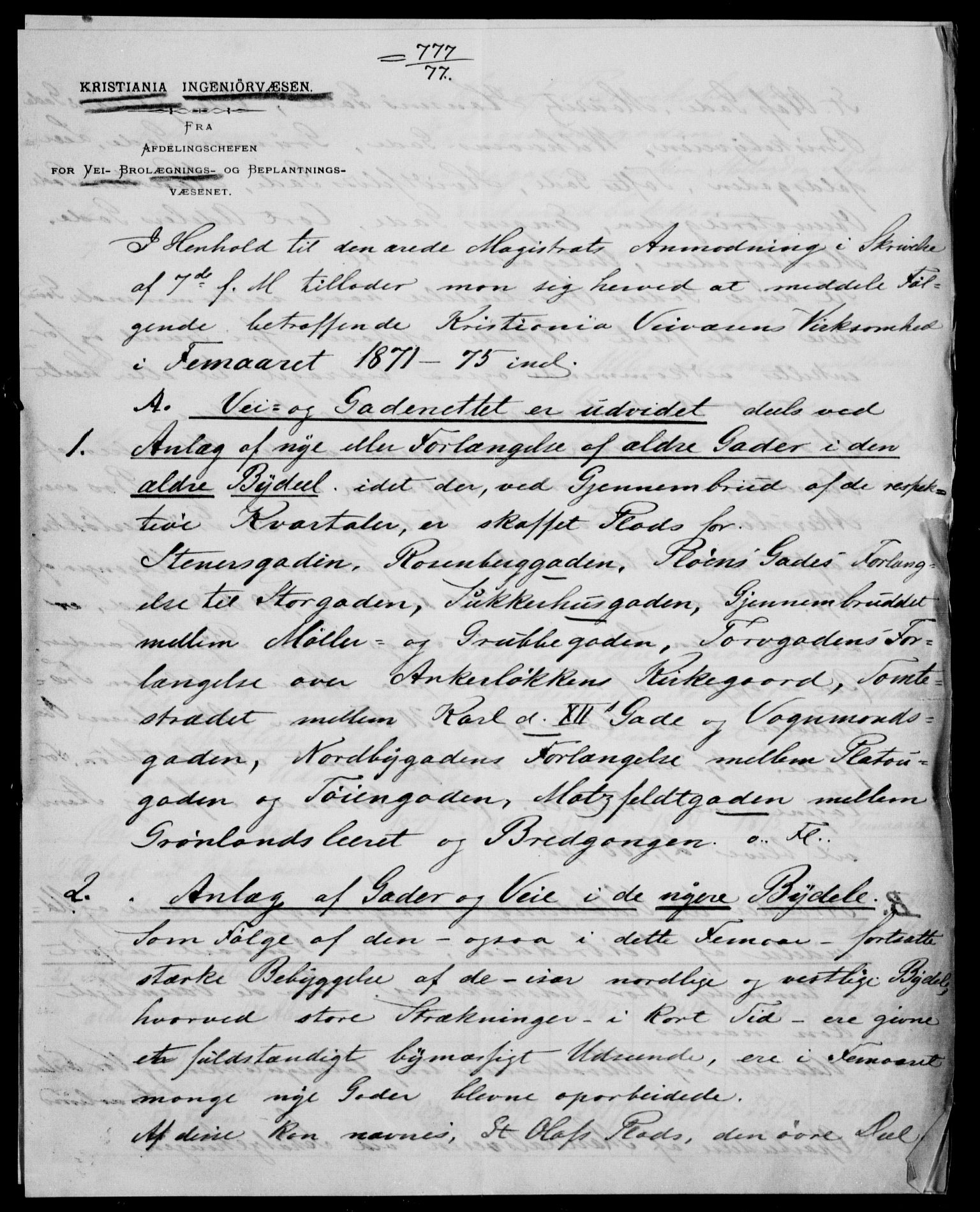 Statistisk sentralbyrå, Næringsøkonomiske emner, Generelt - Amtmennenes femårsberetninger, AV/RA-S-2233/F/Fa/L0040: --, 1871-1875, s. 7