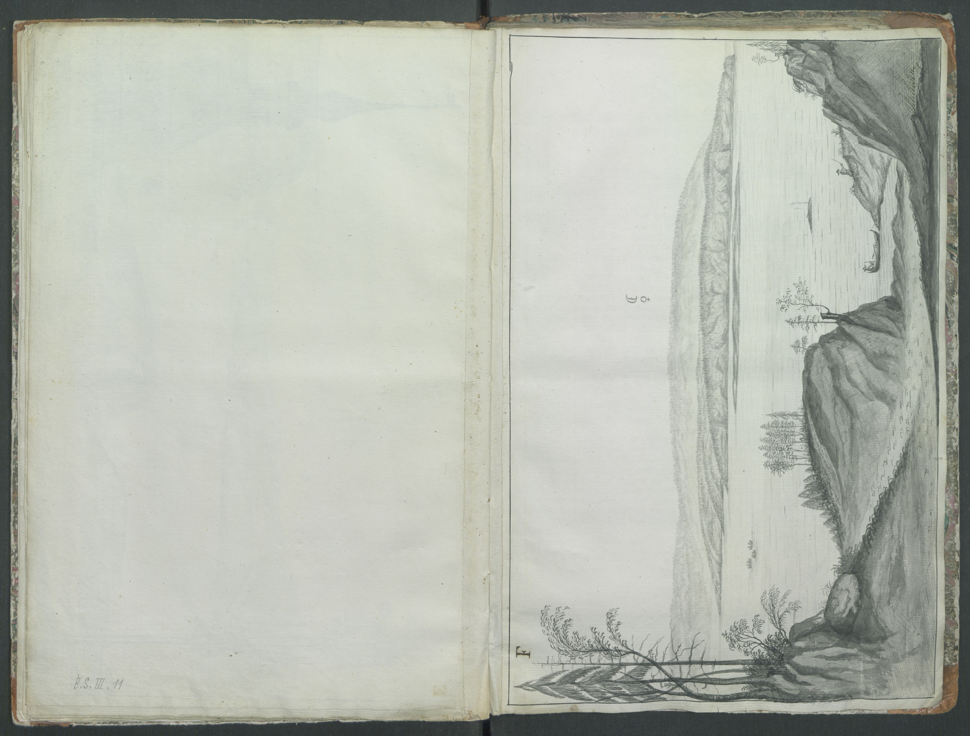 Brünnichs samling, RA/PA-0171/F/L0097: Machesens Mineralogiske Beskrivelse over Biergene i Bradsbergamt med Dertil hørende Carte og Sex Tegninger af Prospecter, 1730-1739