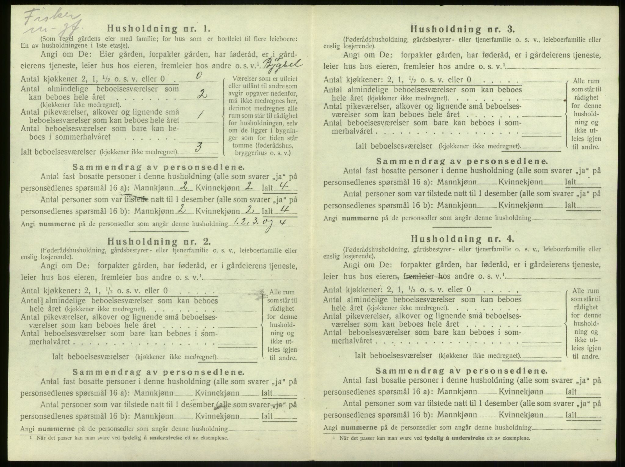 SAB, Folketelling 1920 for 1439 Sør-Vågsøy herred, 1920, s. 192