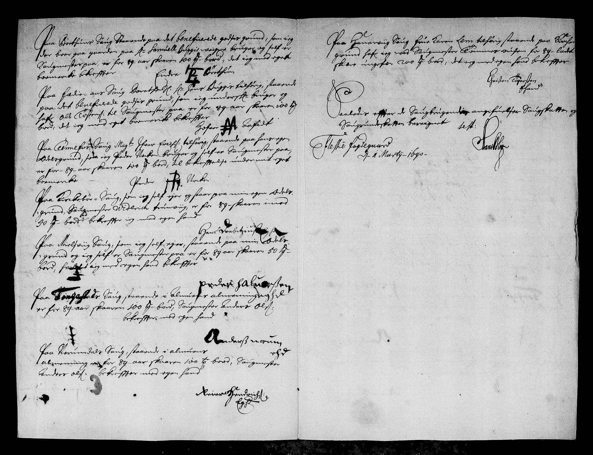 Rentekammeret inntil 1814, Reviderte regnskaper, Stiftamtstueregnskaper, Bergen stiftamt, AV/RA-EA-6043/R/Rc/L0091: Bergen stiftamt, 1689