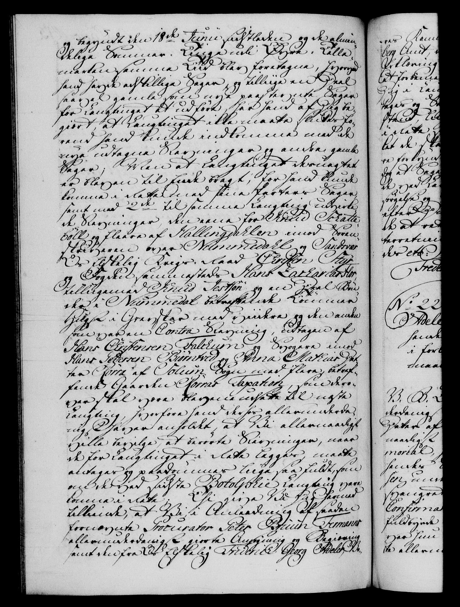 Danske Kanselli 1572-1799, AV/RA-EA-3023/F/Fc/Fca/Fcab/L0037: Norske tegnelser, 1762-1766, s. 413b