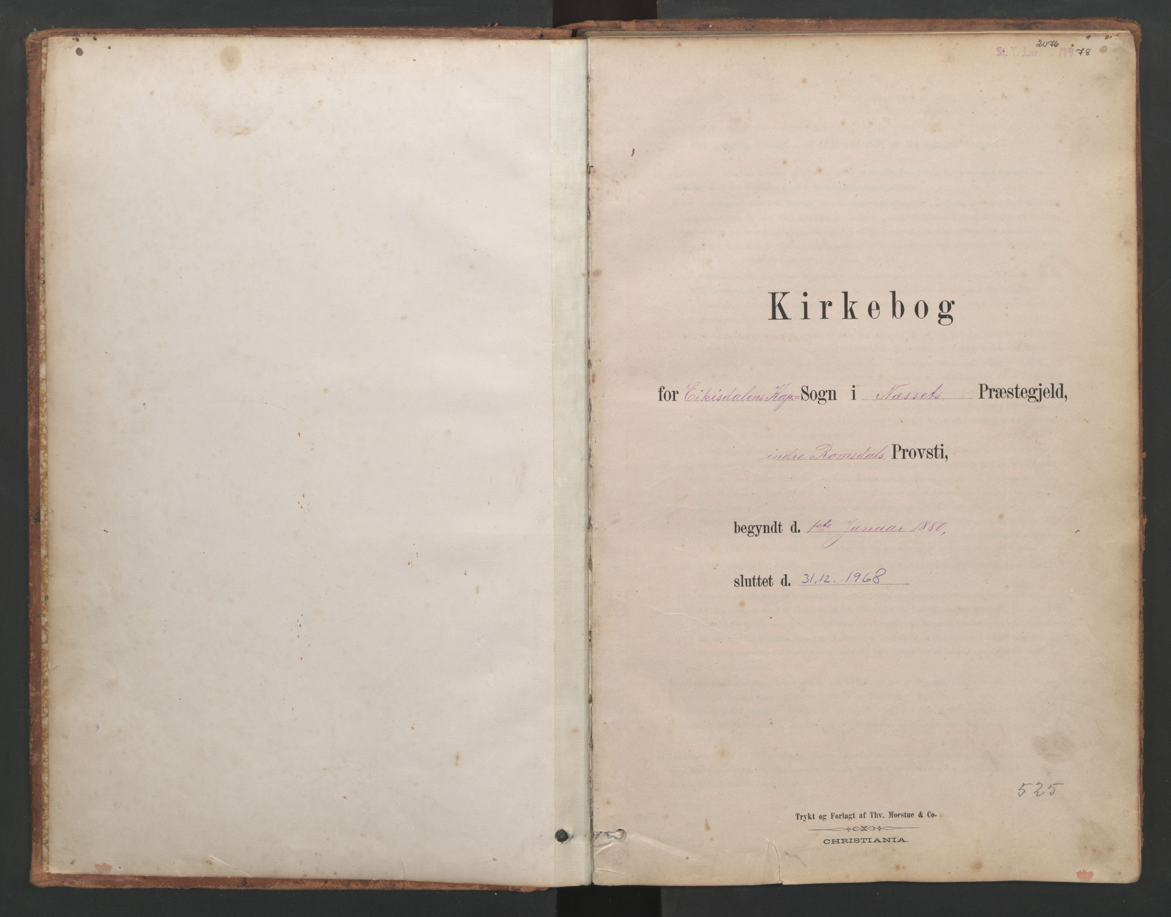 Ministerialprotokoller, klokkerbøker og fødselsregistre - Møre og Romsdal, SAT/A-1454/553/L0642: Klokkerbok nr. 553C01, 1880-1968