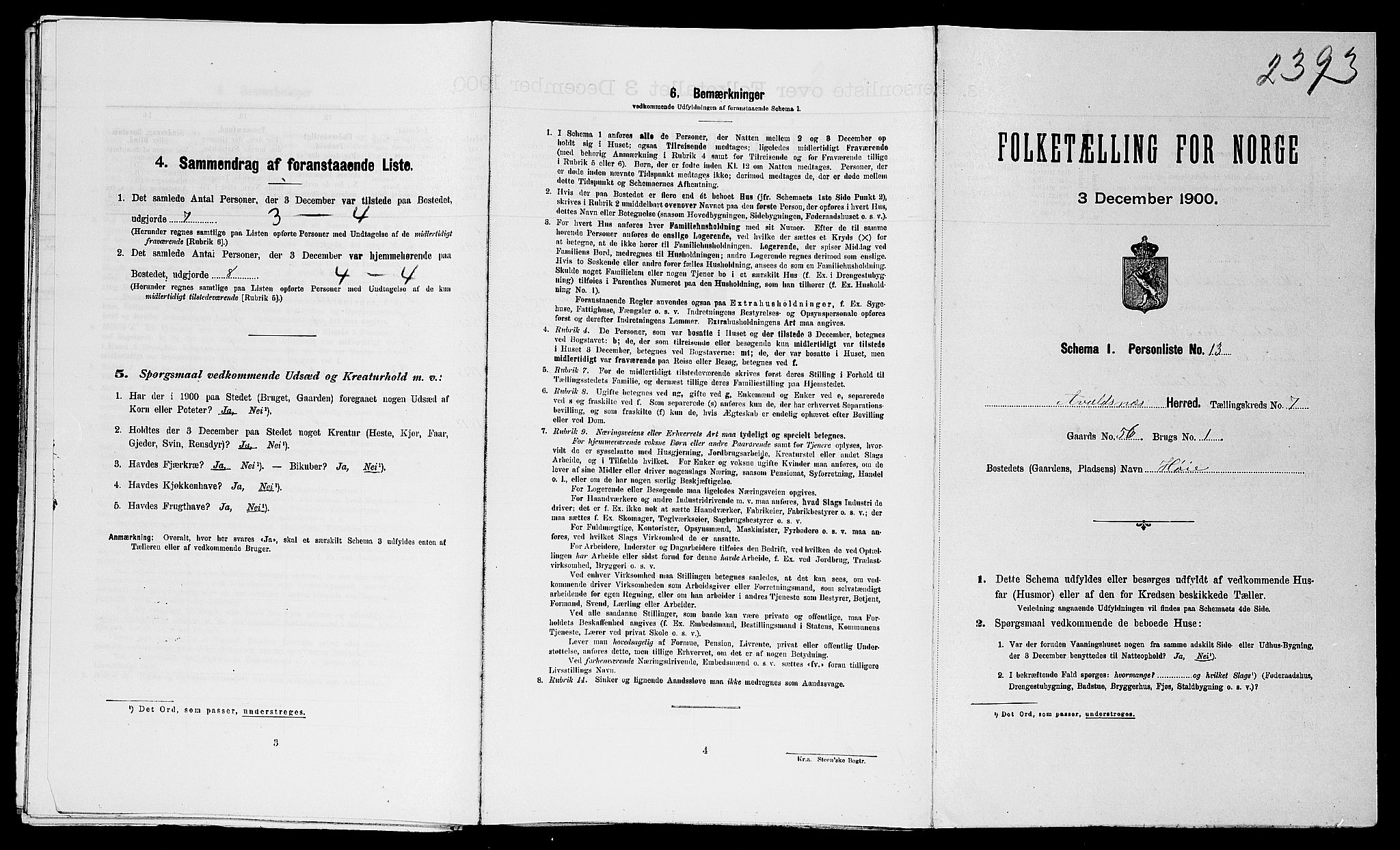 SAST, Folketelling 1900 for 1147 Avaldsnes herred, 1900, s. 1500