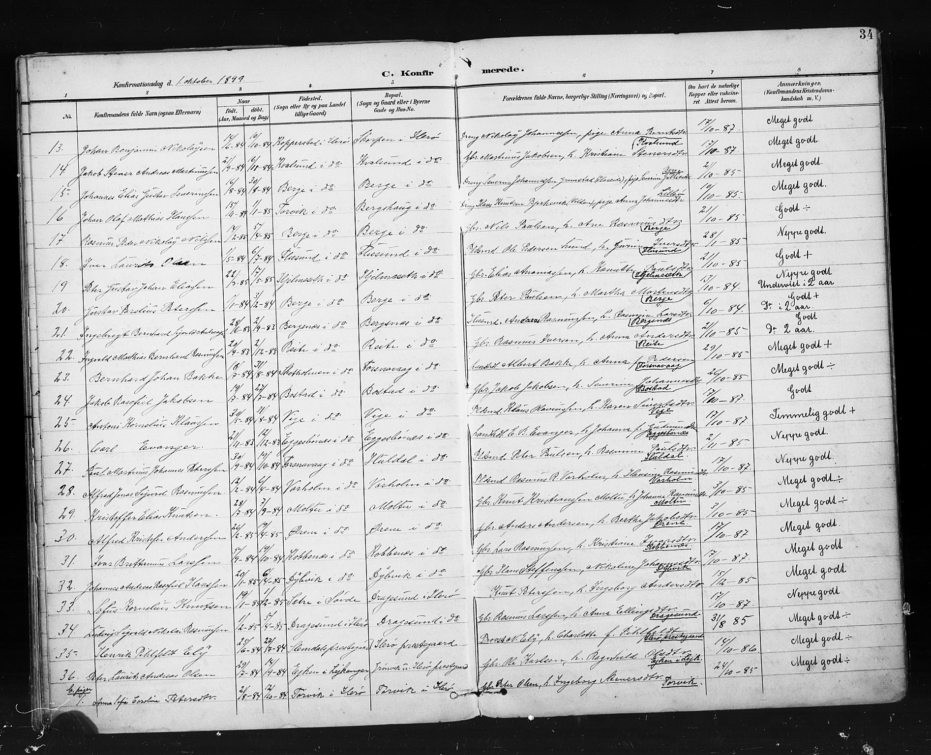 Ministerialprotokoller, klokkerbøker og fødselsregistre - Møre og Romsdal, SAT/A-1454/507/L0074: Ministerialbok nr. 507A09, 1894-1900, s. 34