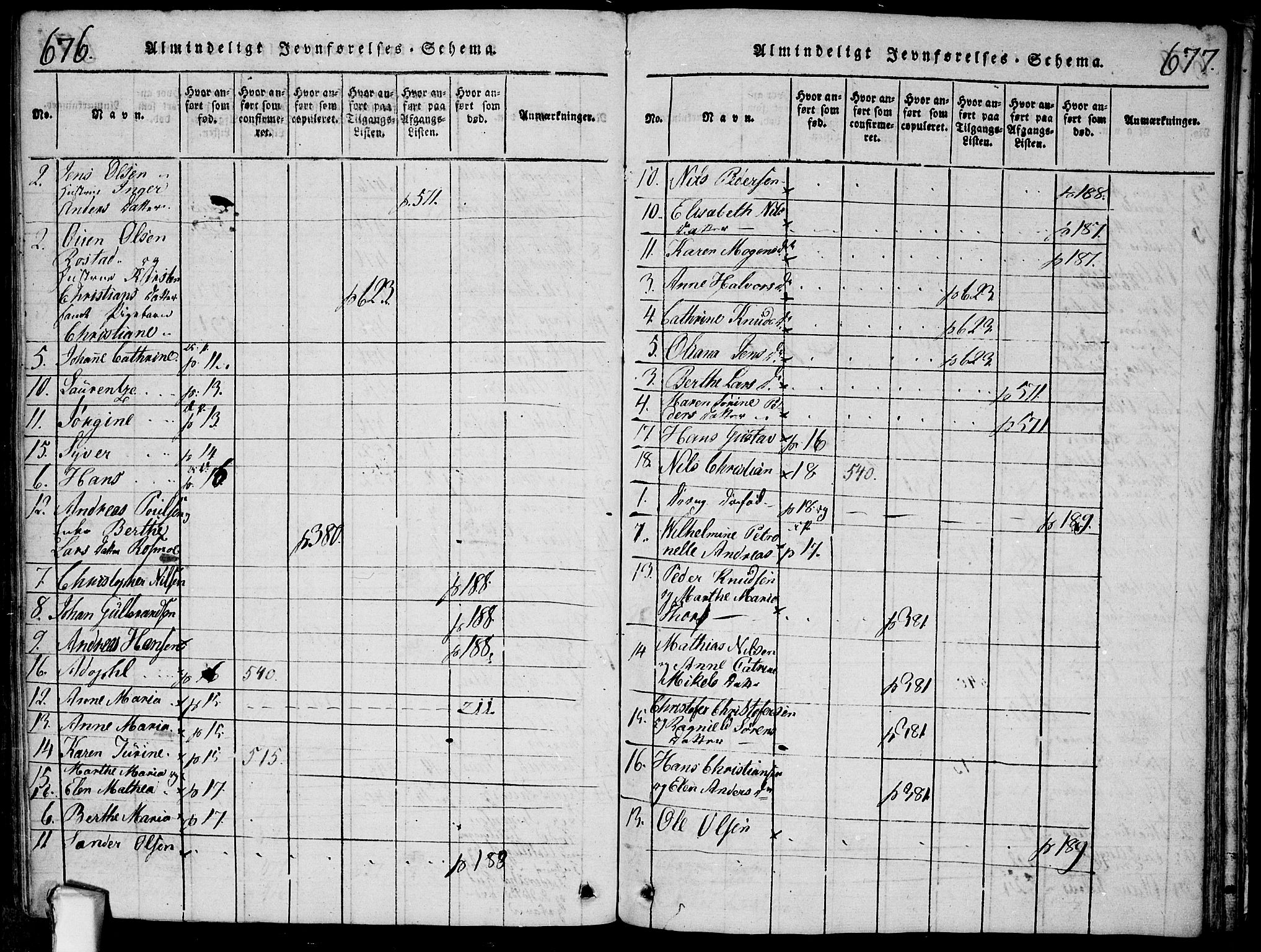 Fredrikstad prestekontor Kirkebøker, AV/SAO-A-11082/F/Fa/L0004: Ministerialbok nr. 4, 1816-1834, s. 676-677