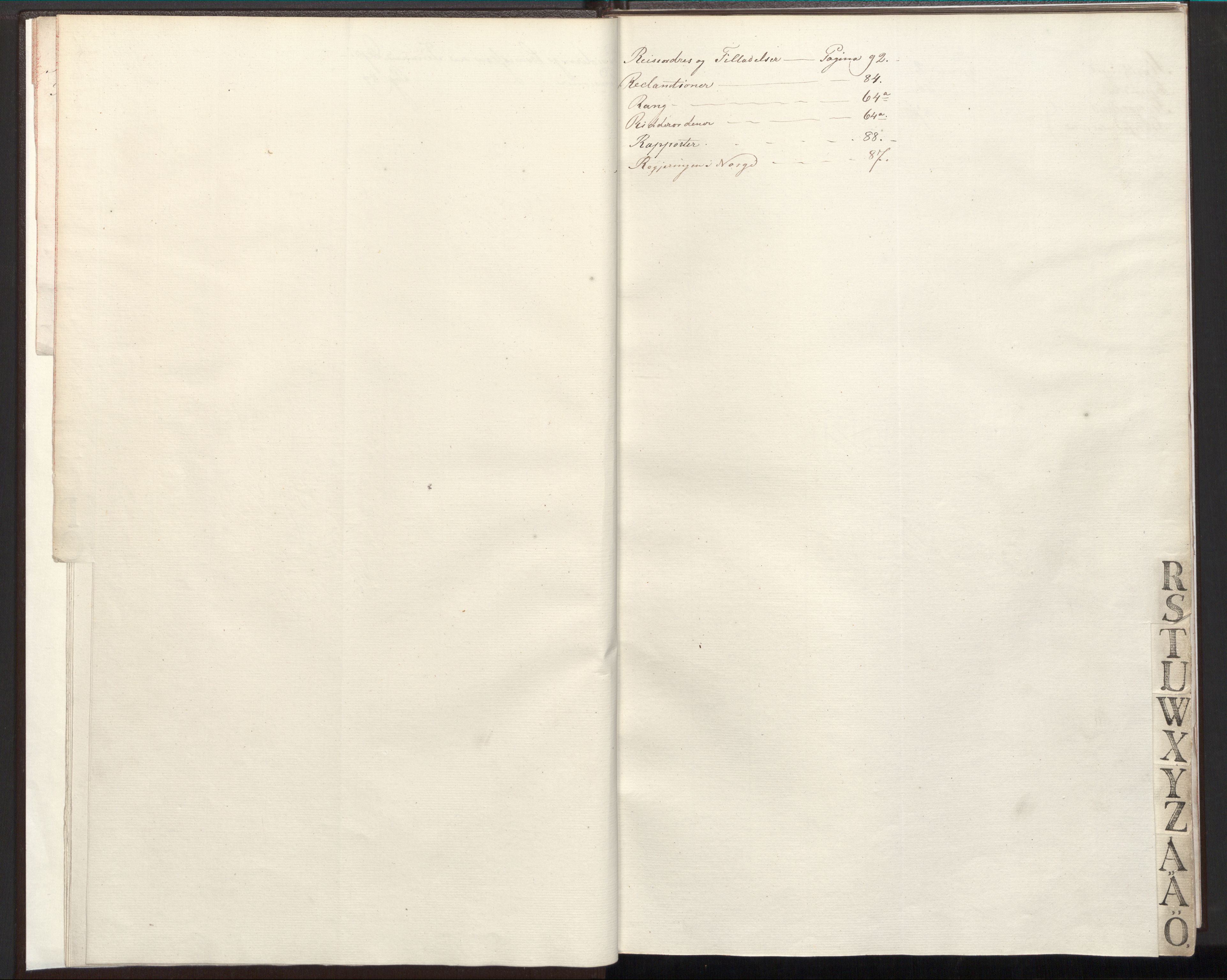 Statsrådsavdelingen i Stockholm, AV/RA-S-1003/C/Ca/L0001: Det norske Statsraads Journal- og Hovedprotokollregister, 1815-1819